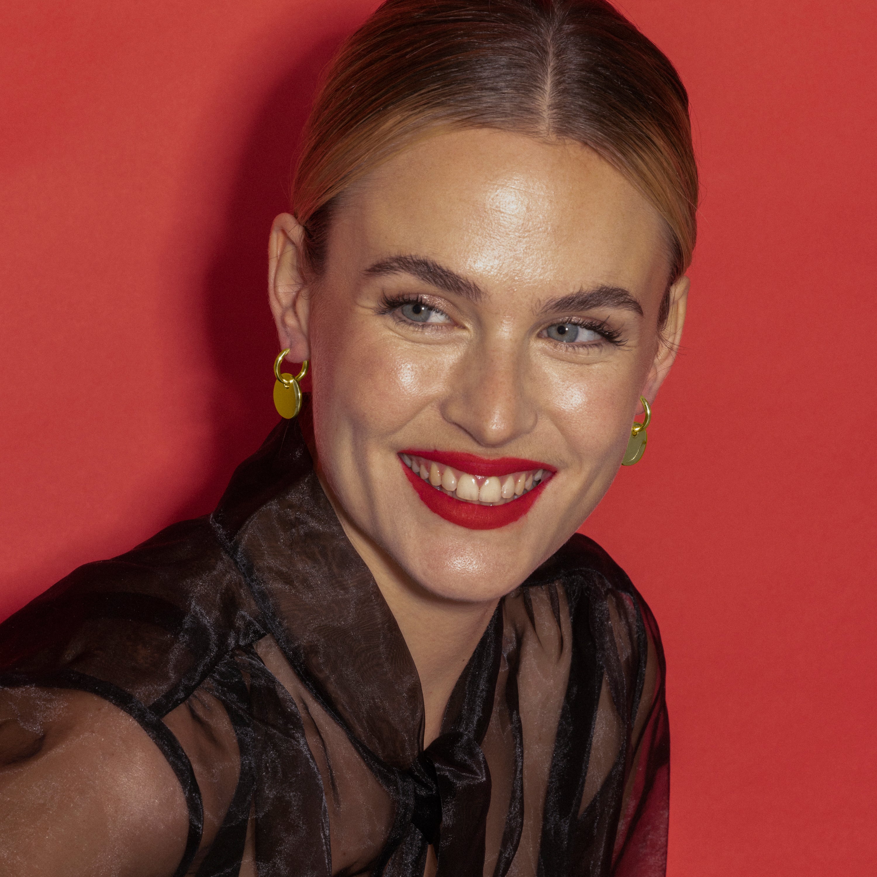 18k gold-finished earrings - Lieb