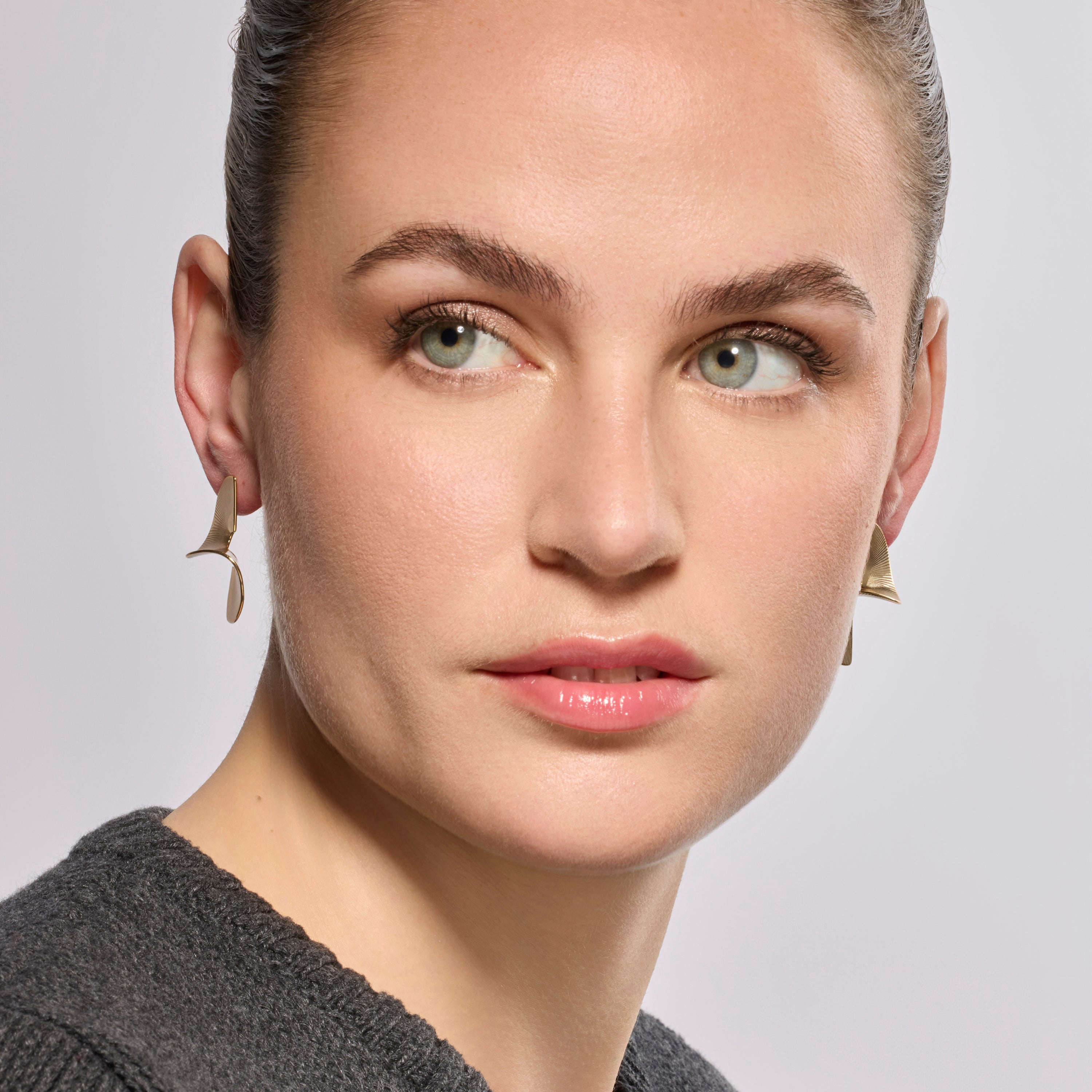 18k yellow gold finish earrings - Khano