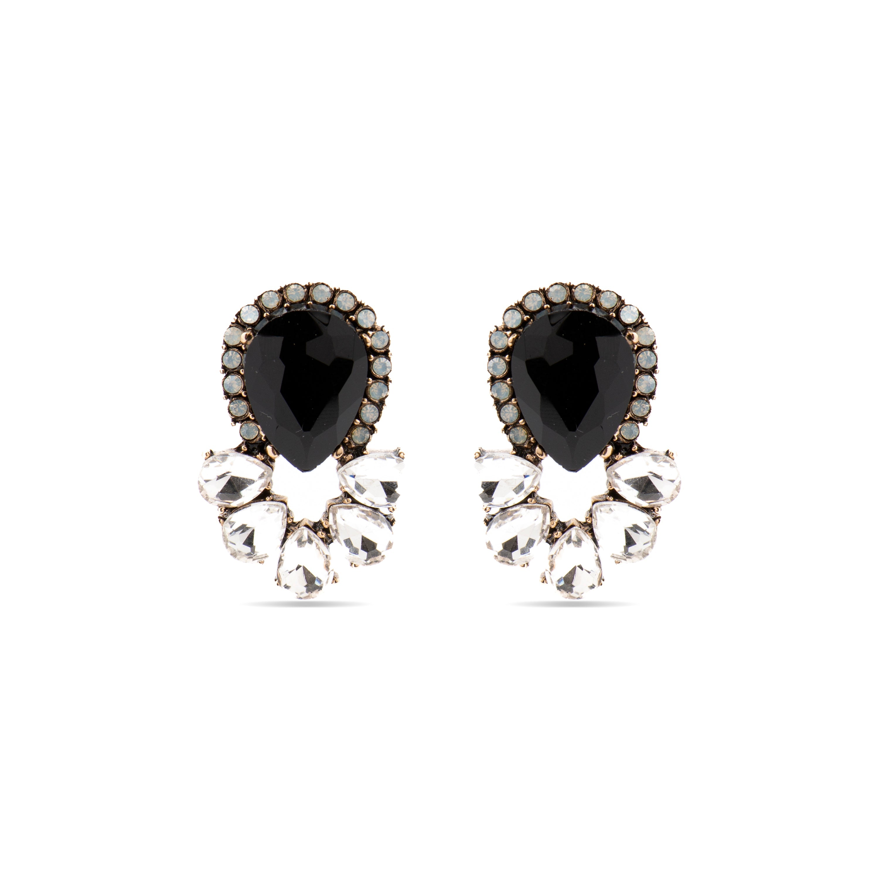 Pendientes con Cristal Multicolor acabado oro 18k - Likore