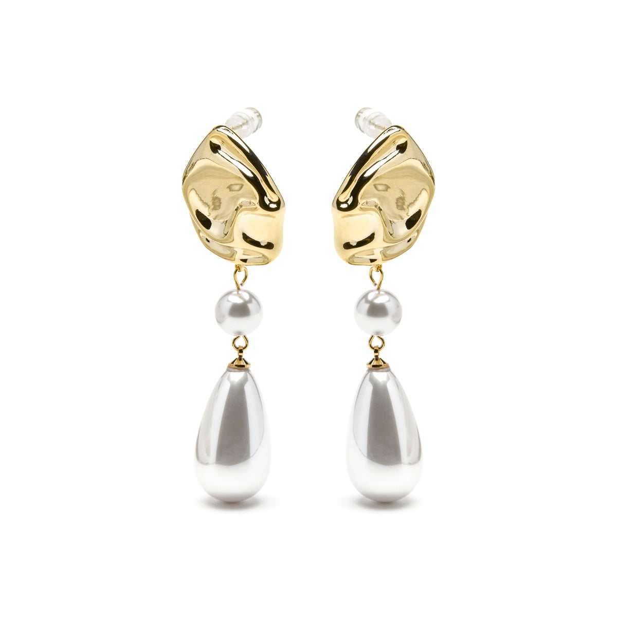 Pendientes acabado oro amarillo de 18k- Everin
