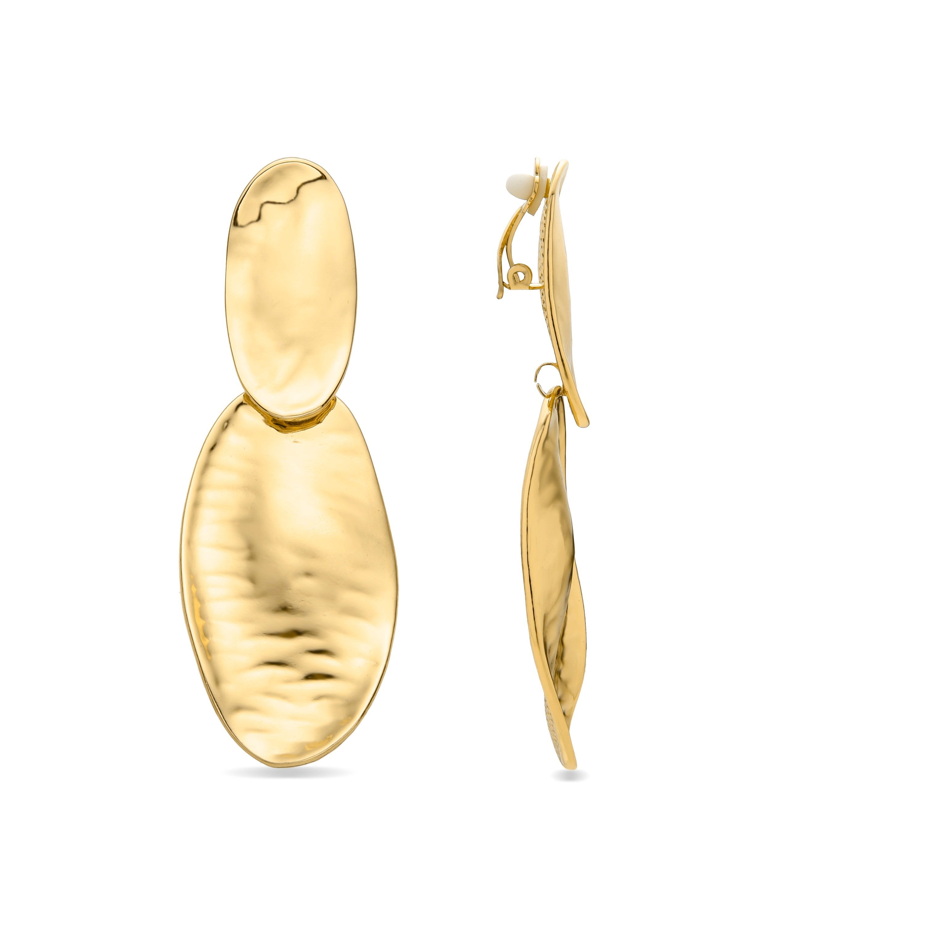 Pendientes acabados en oro amarillo 18K - Zinlay