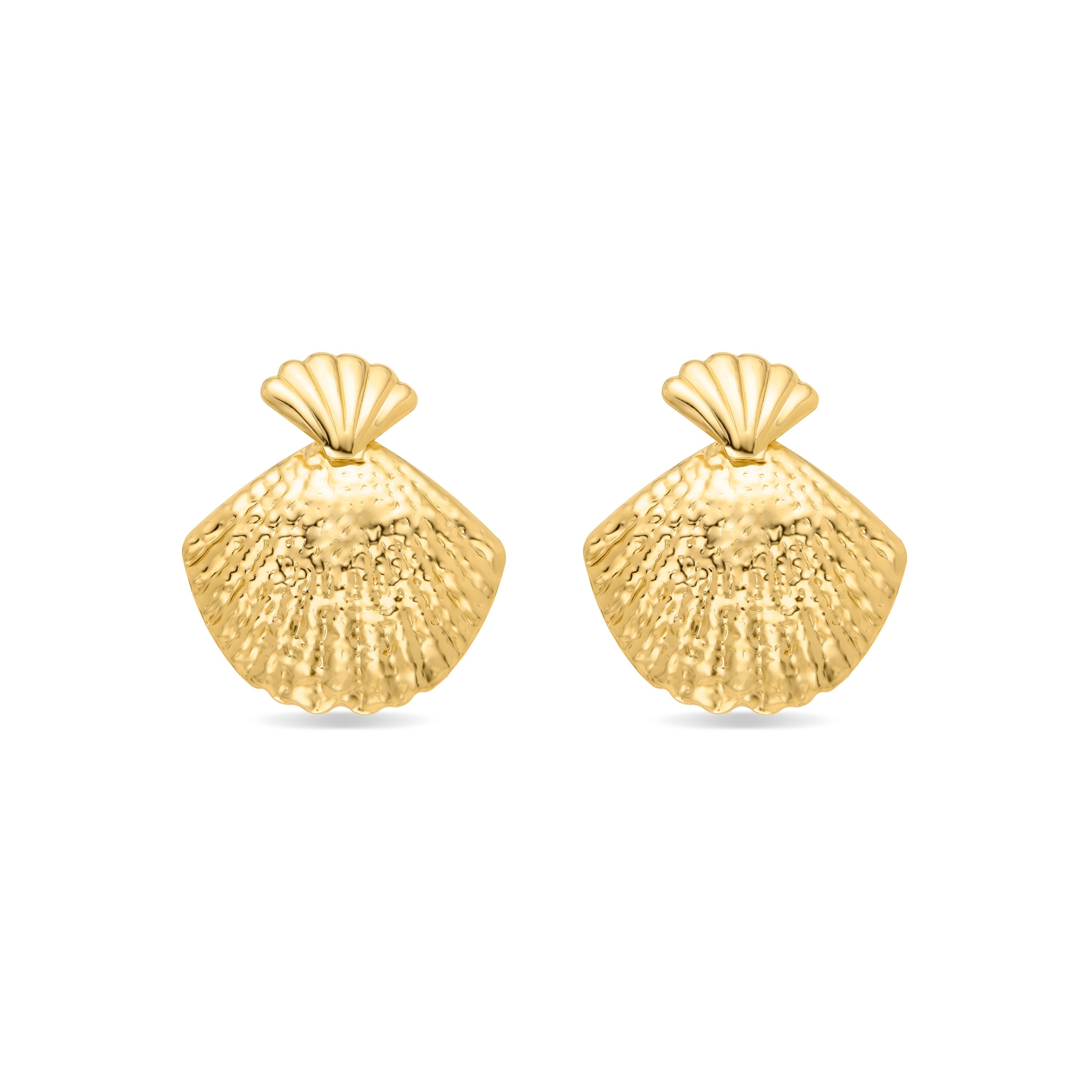 18K yellow gold finished earrings - Hovia