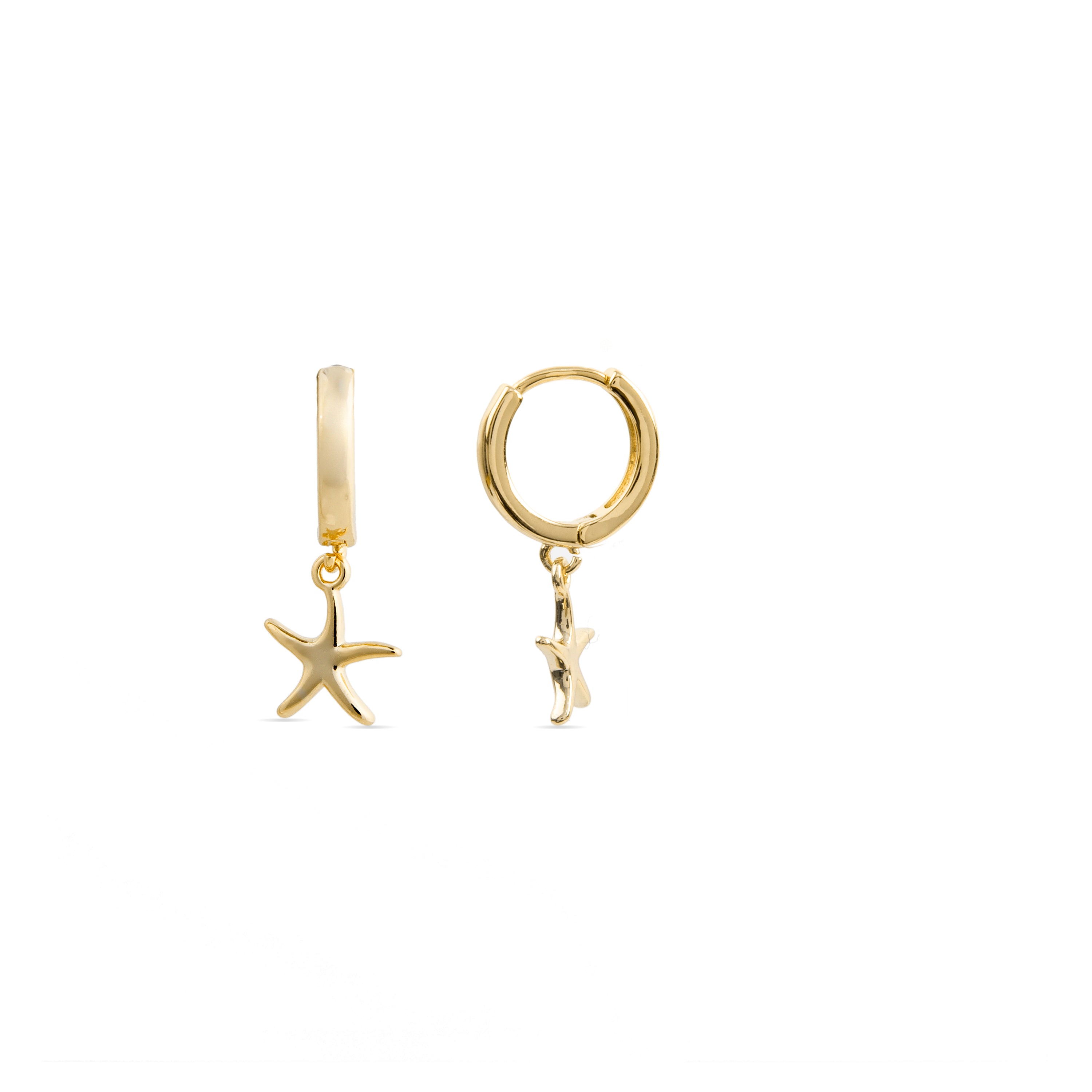Earrings finished in 18K yellow gold - Ashir