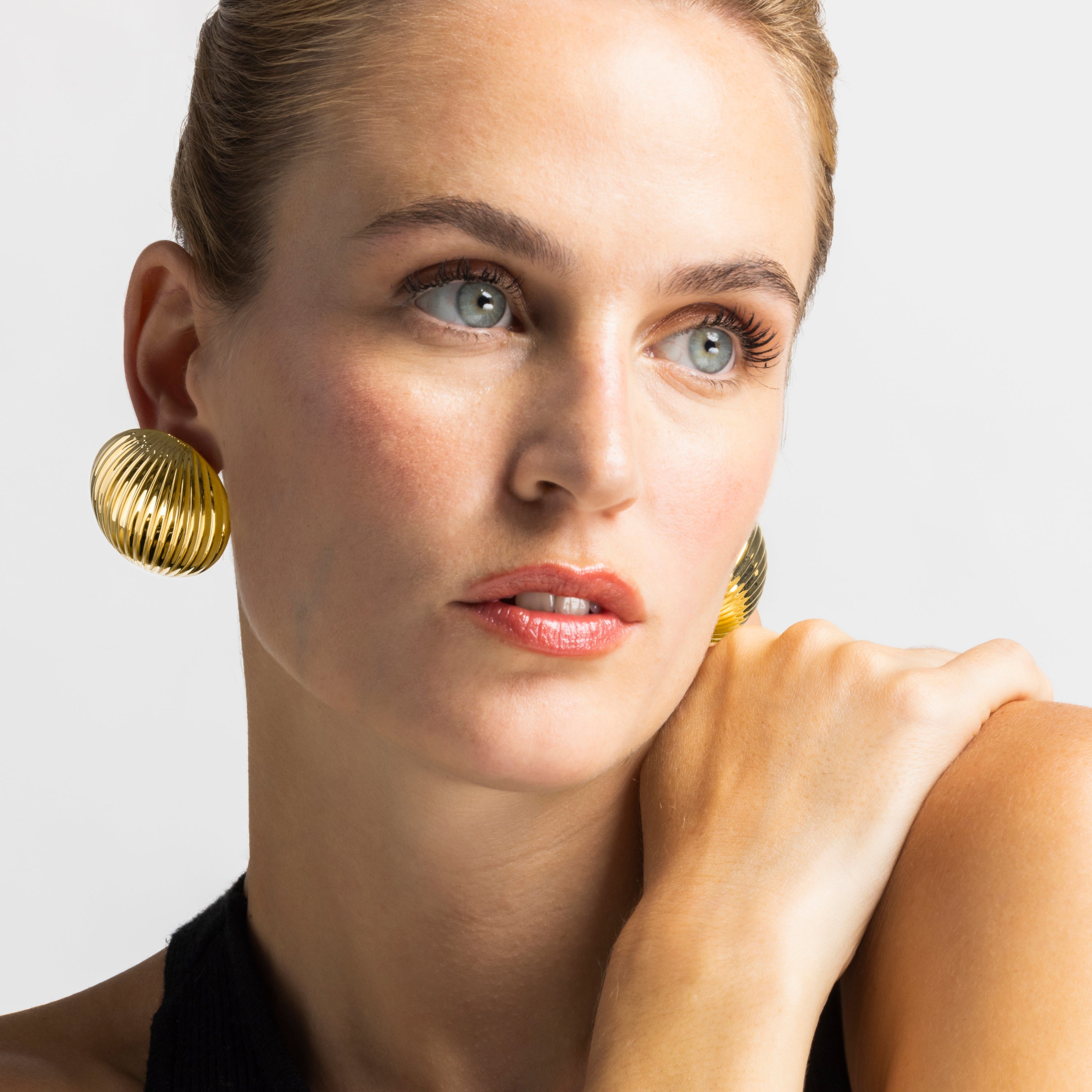 18k gold finish earrings - Tamus
