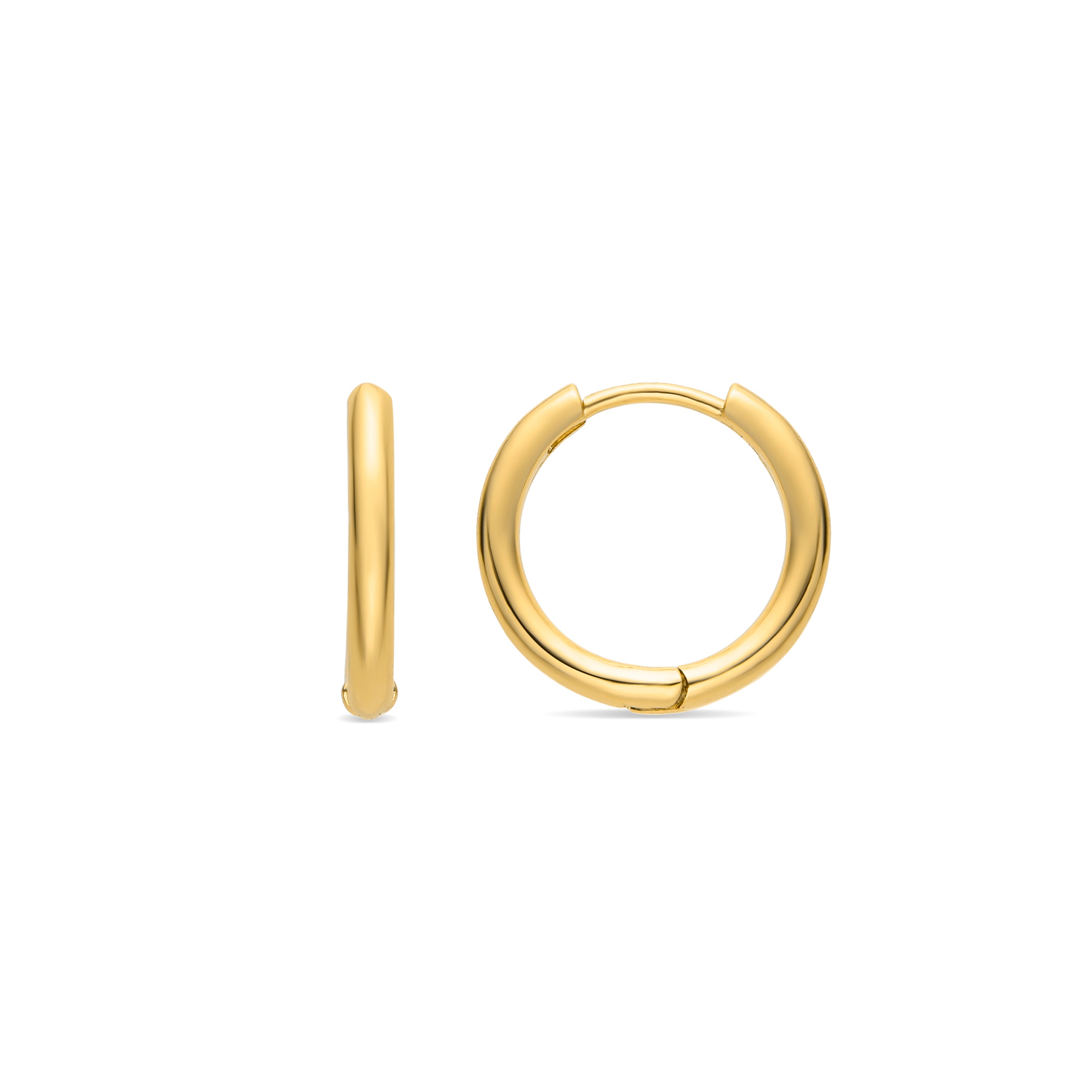 18K gold-finished earrings - Nias