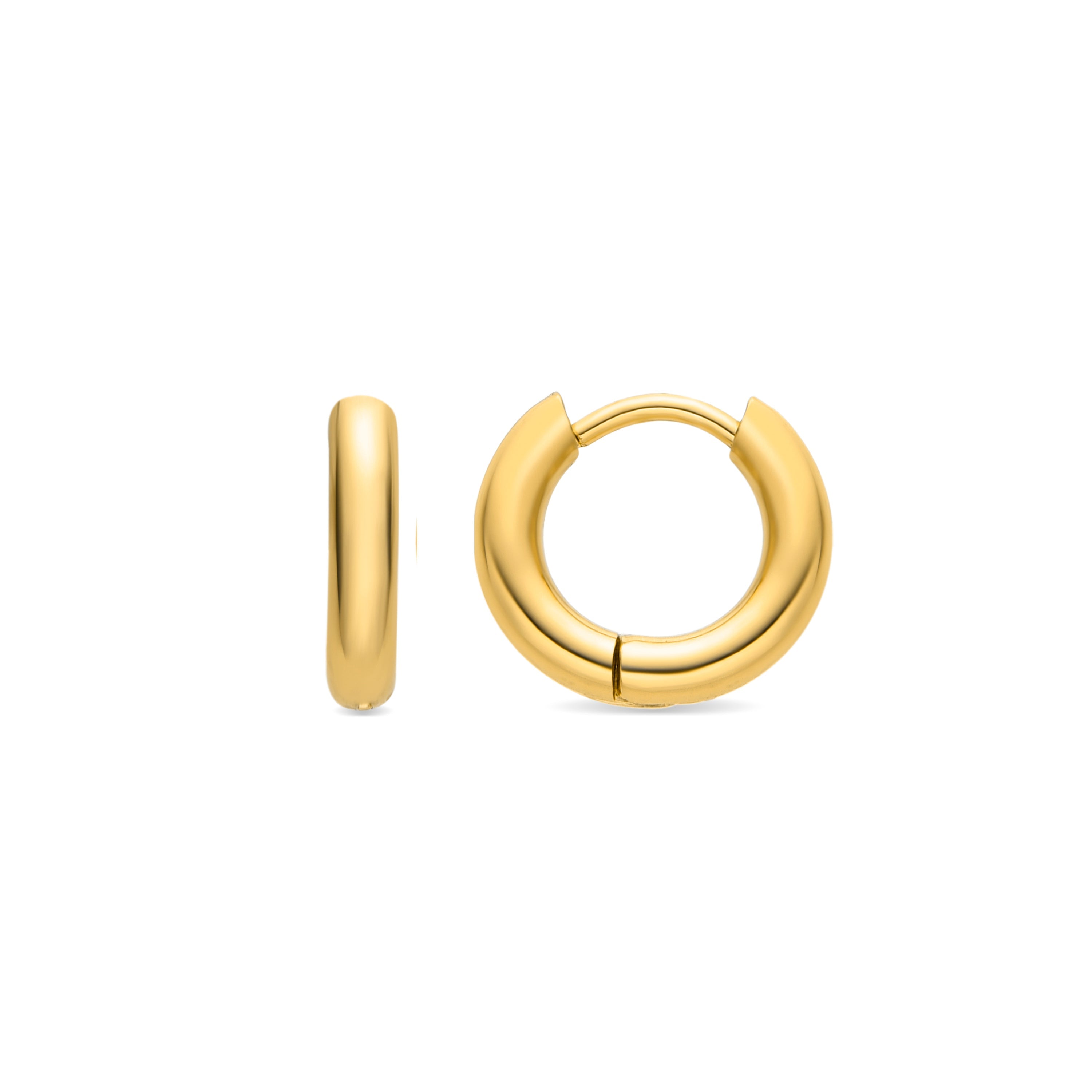 18K gold-finished earrings - Bradwa