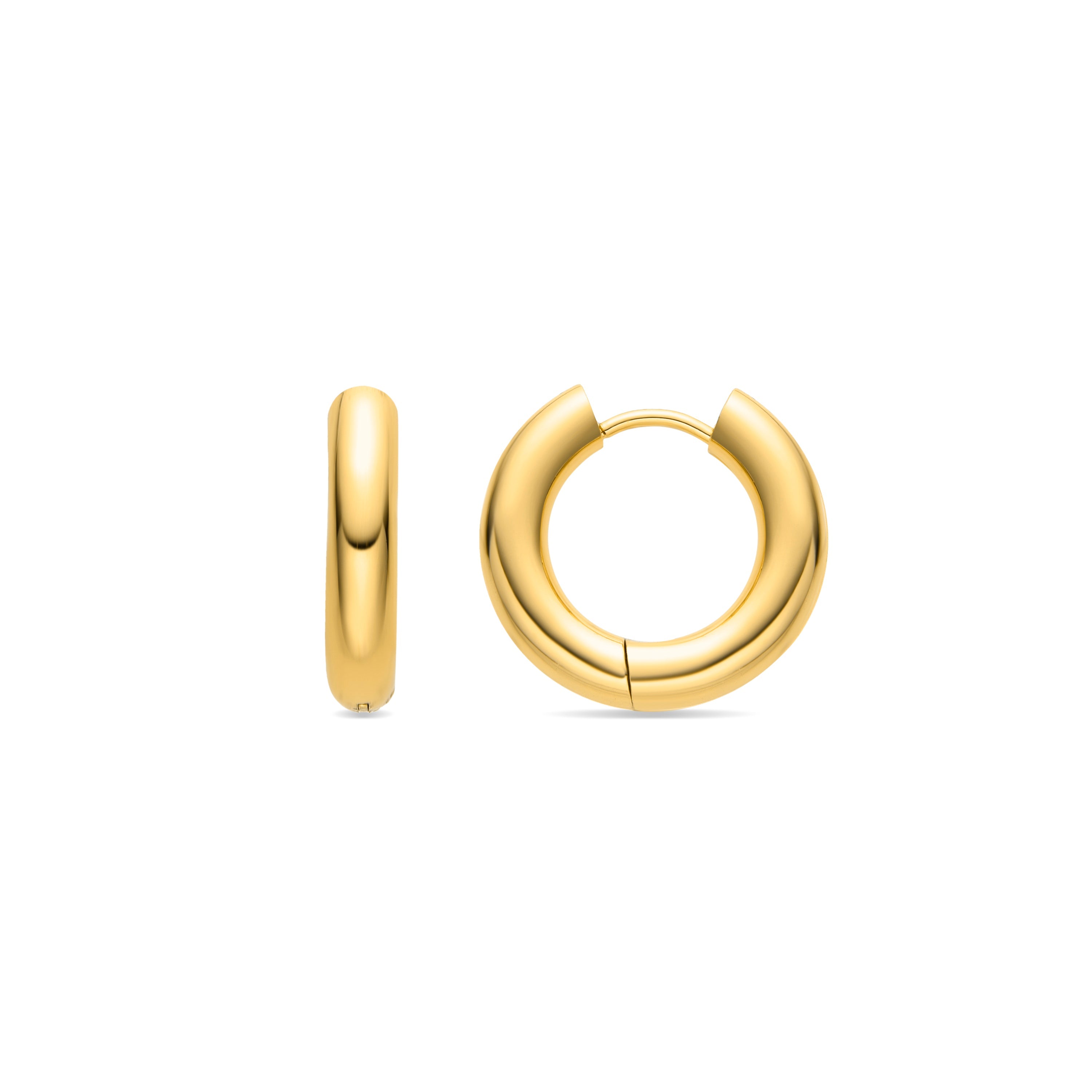 18K gold-finished earrings - Helali