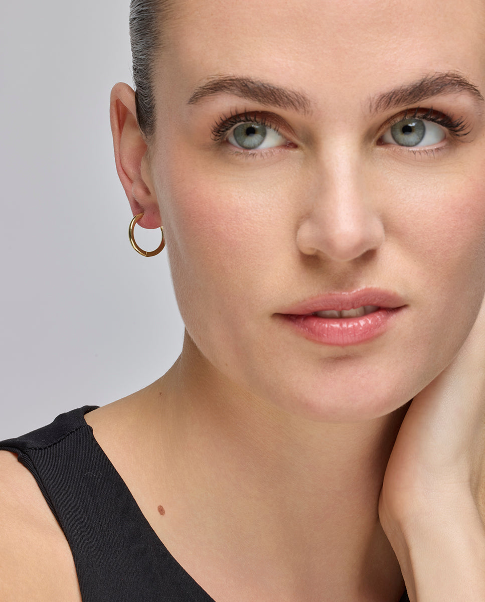 Pendientes acabado oro 18k - Thibu