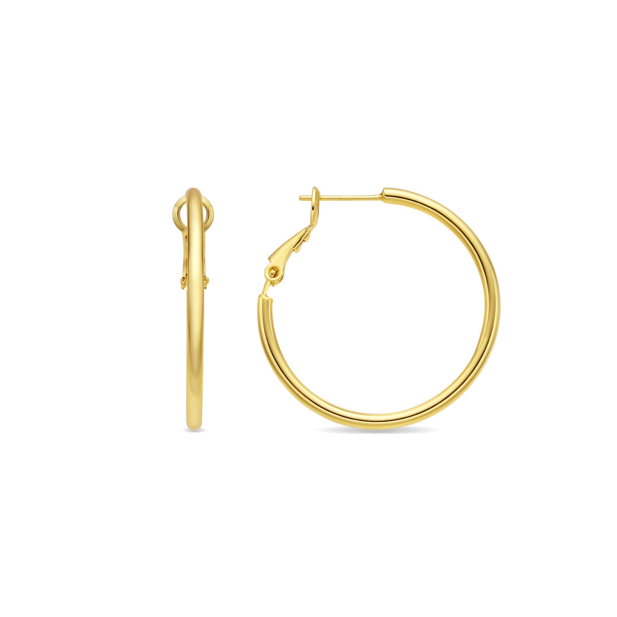 18k gold-finished earrings - Nianres