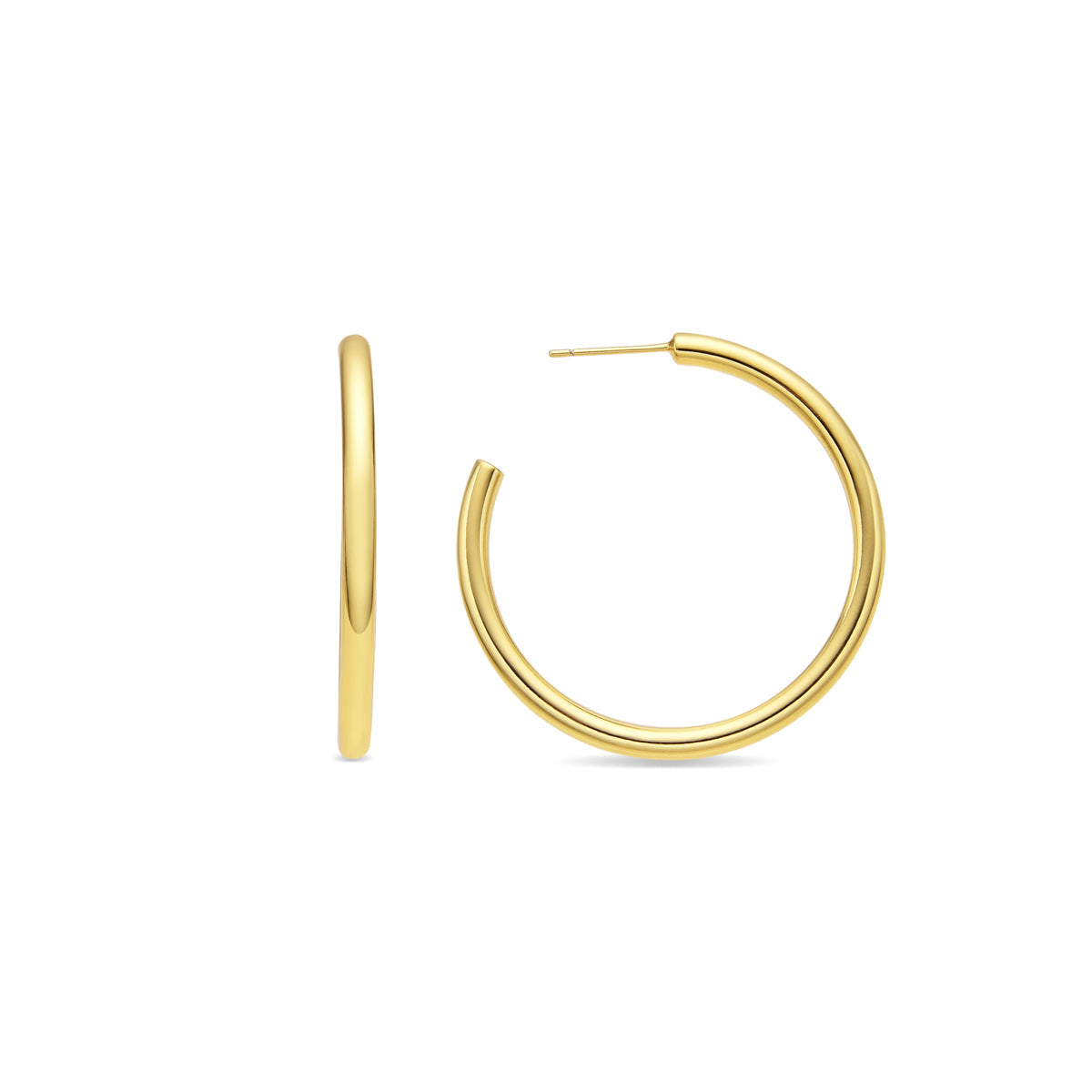 18k gold-finished earrings - Polur