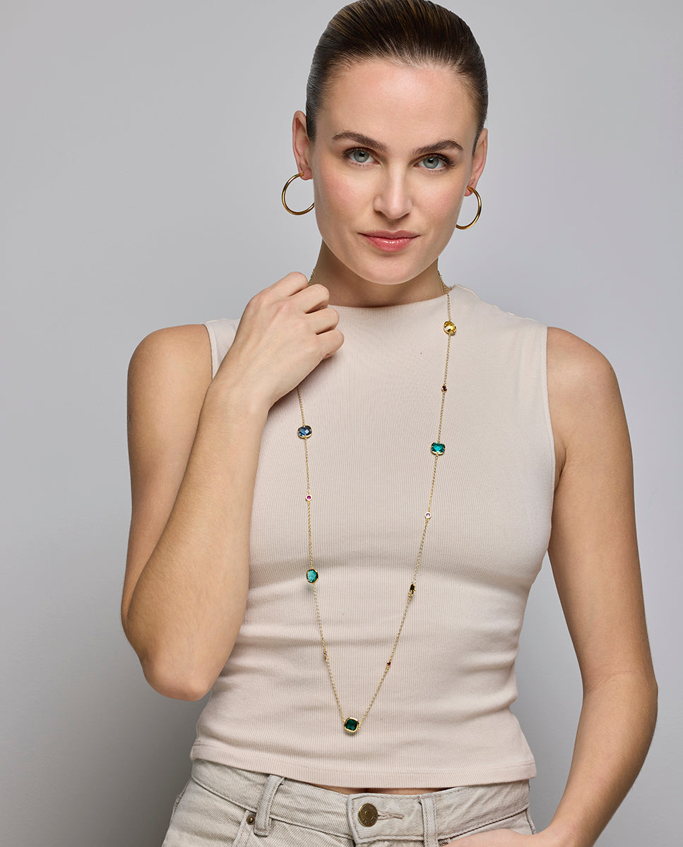 18k gold-finished earrings - Polur