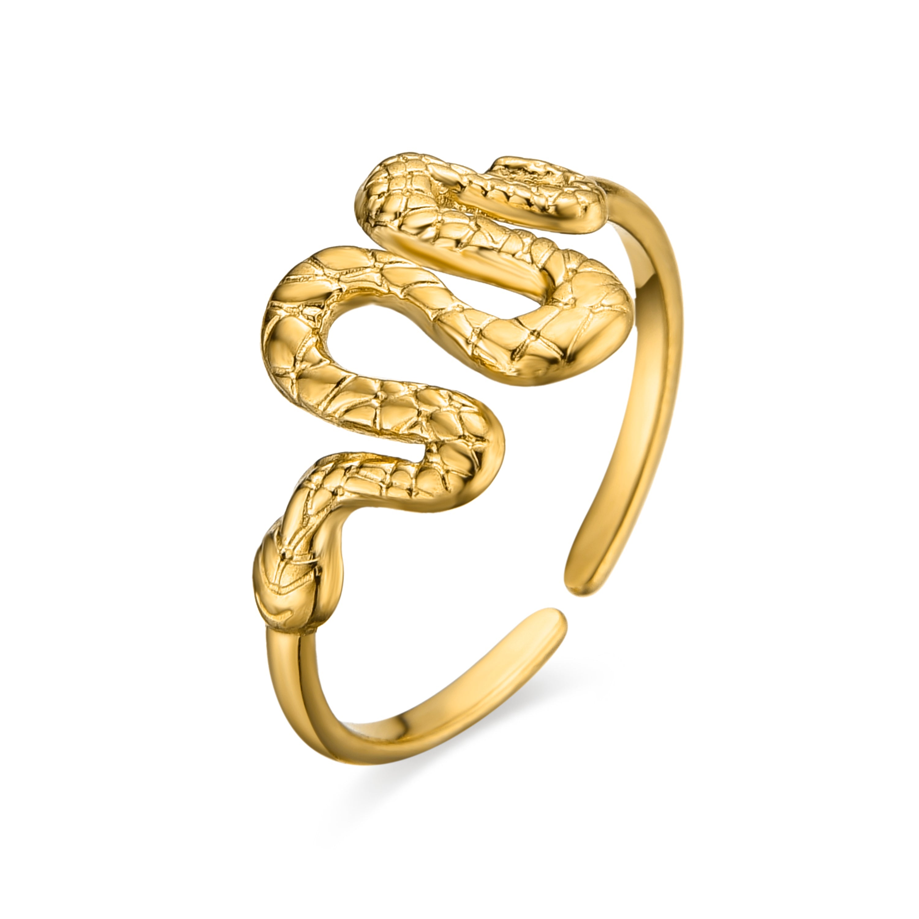 18k gold-finished ring - Miak