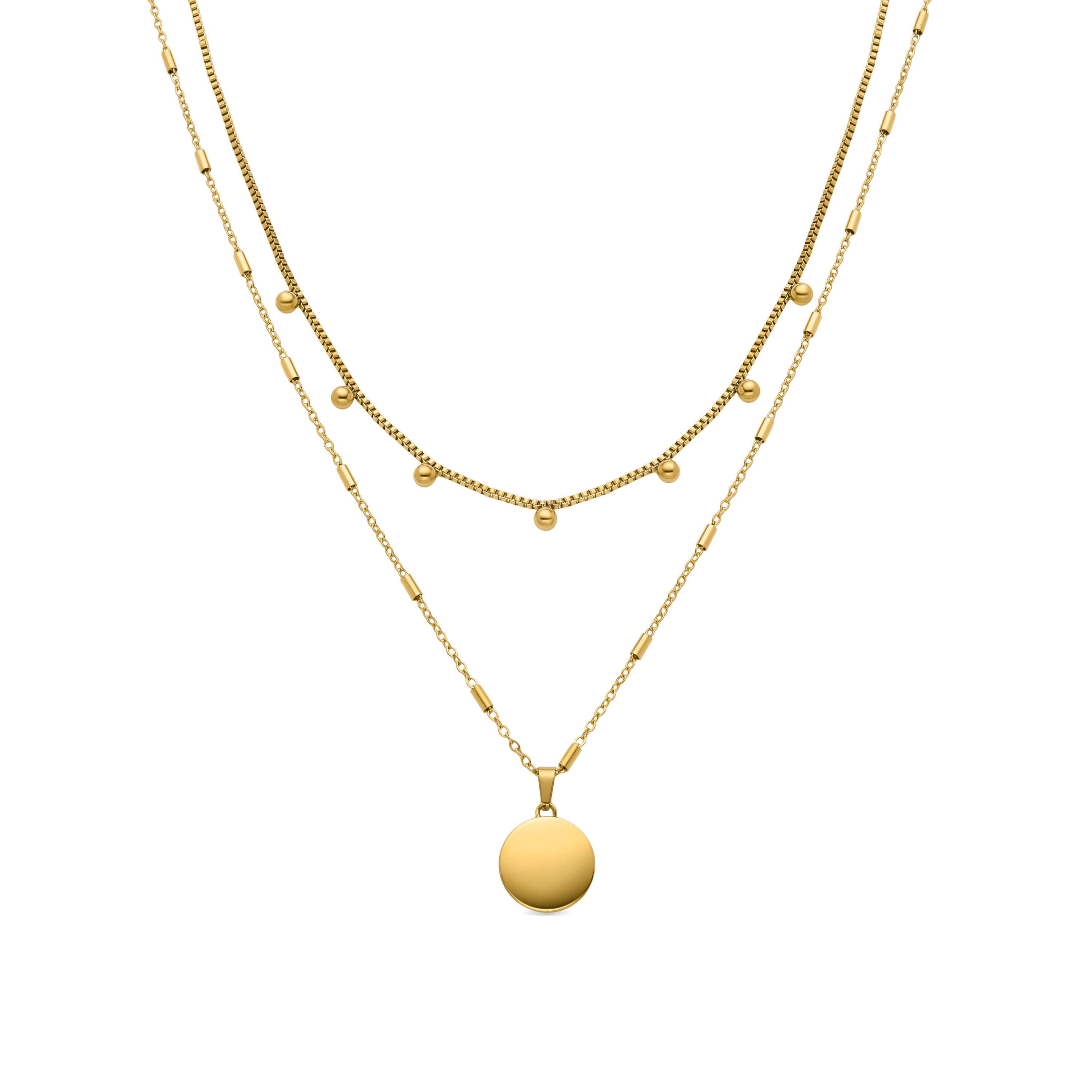 Necklace finished in 18K yellow gold - Nehi