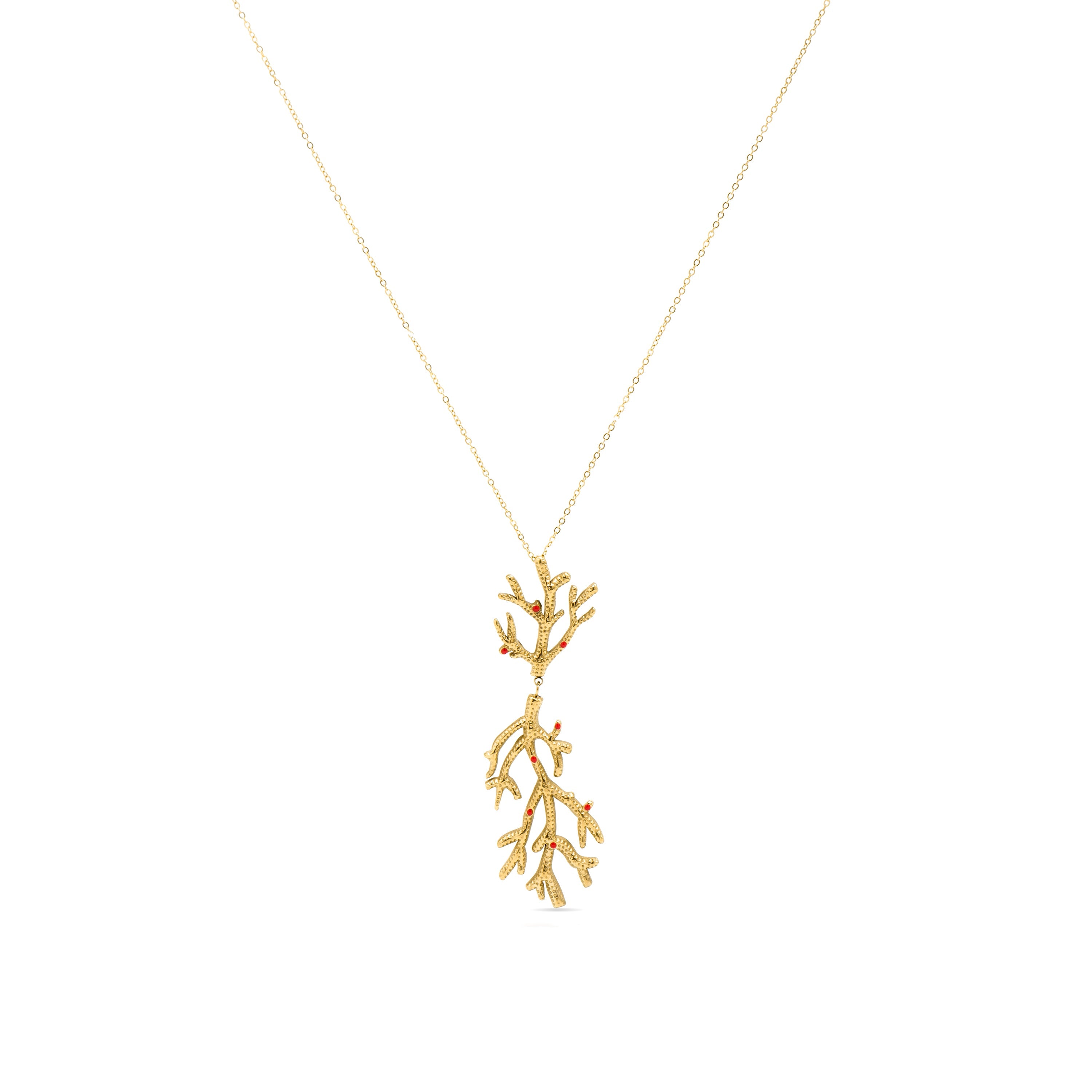18k gold-finished necklace - Ikuzol
