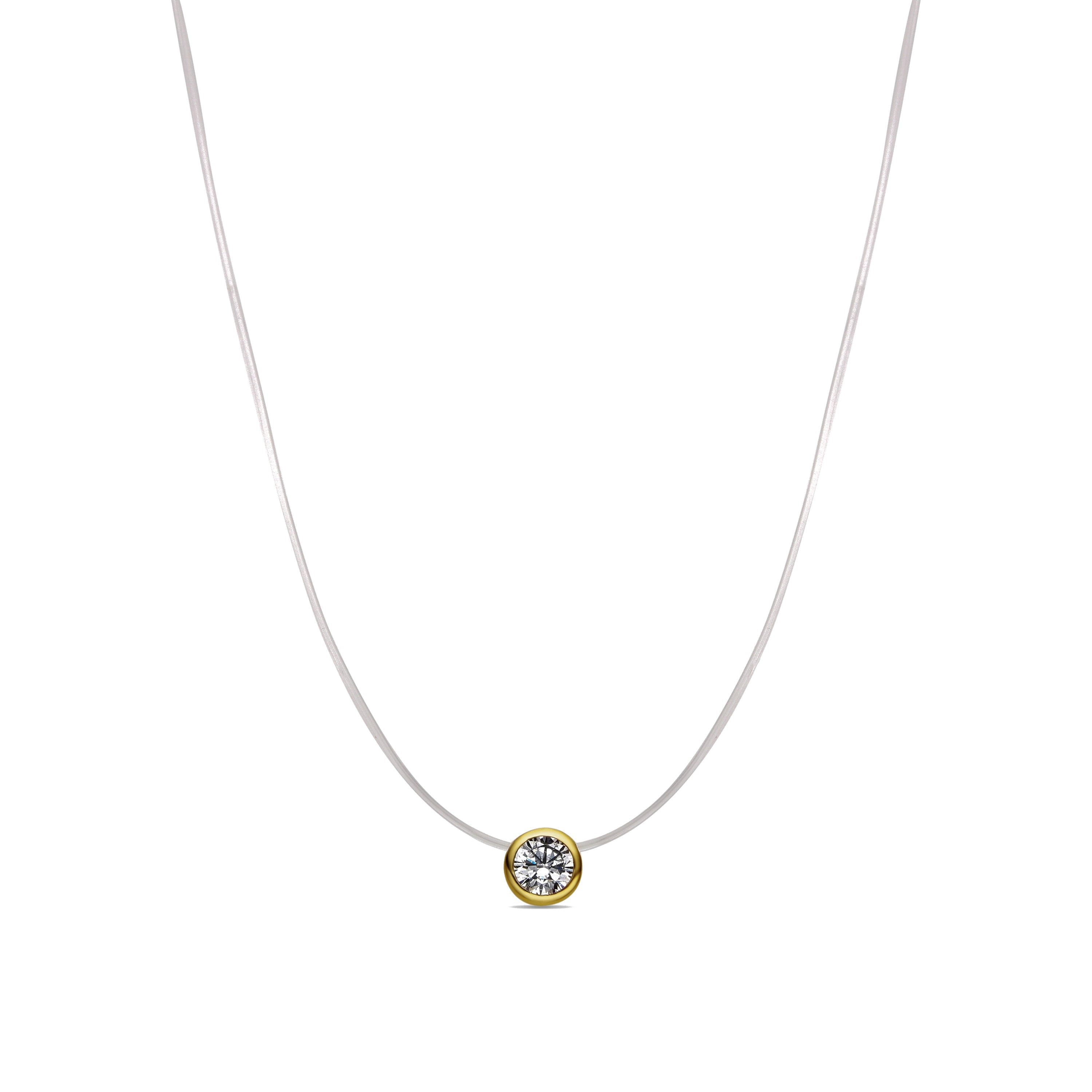 18k gold-finished necklace - Linwa
