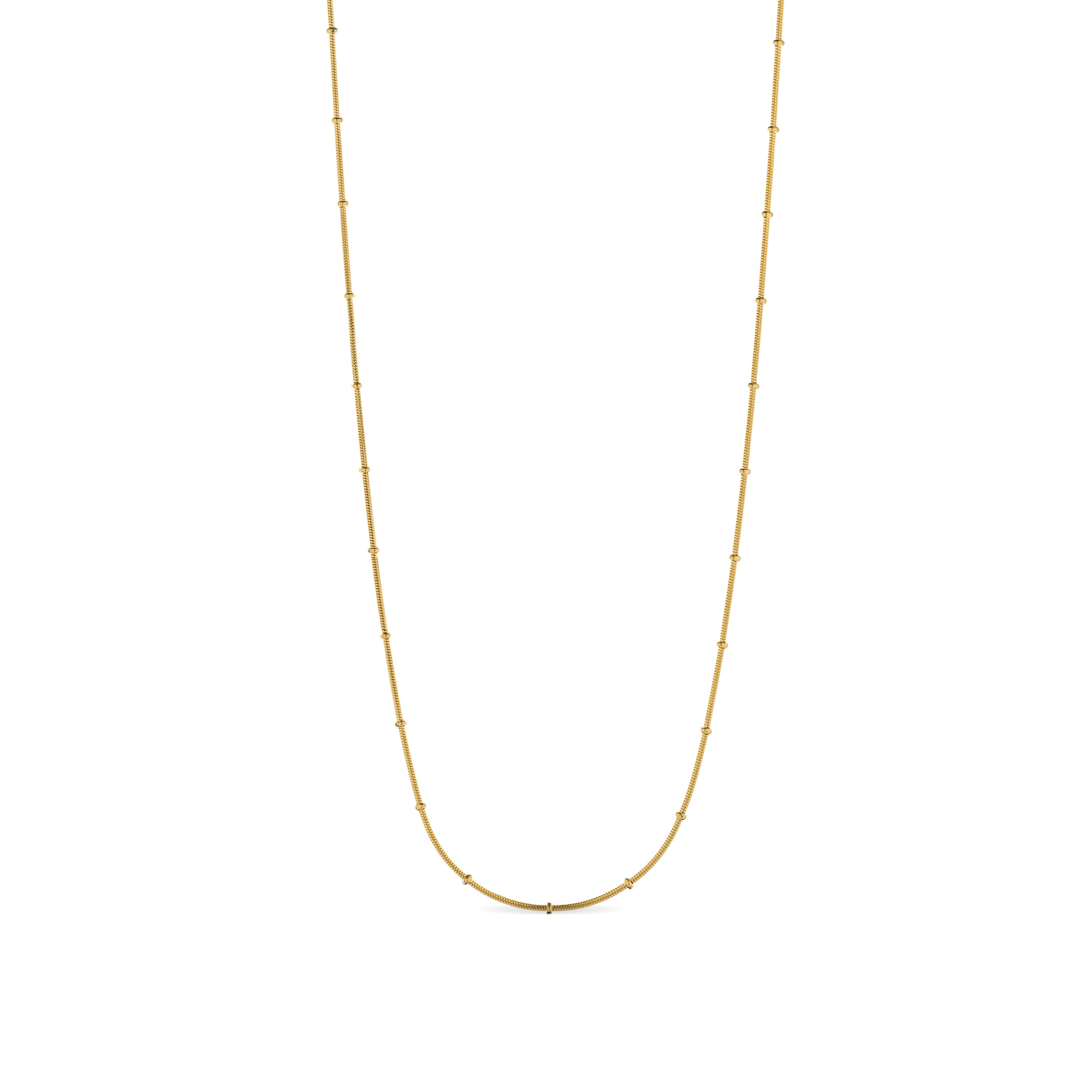 18K yellow gold finished necklace - Thapai
