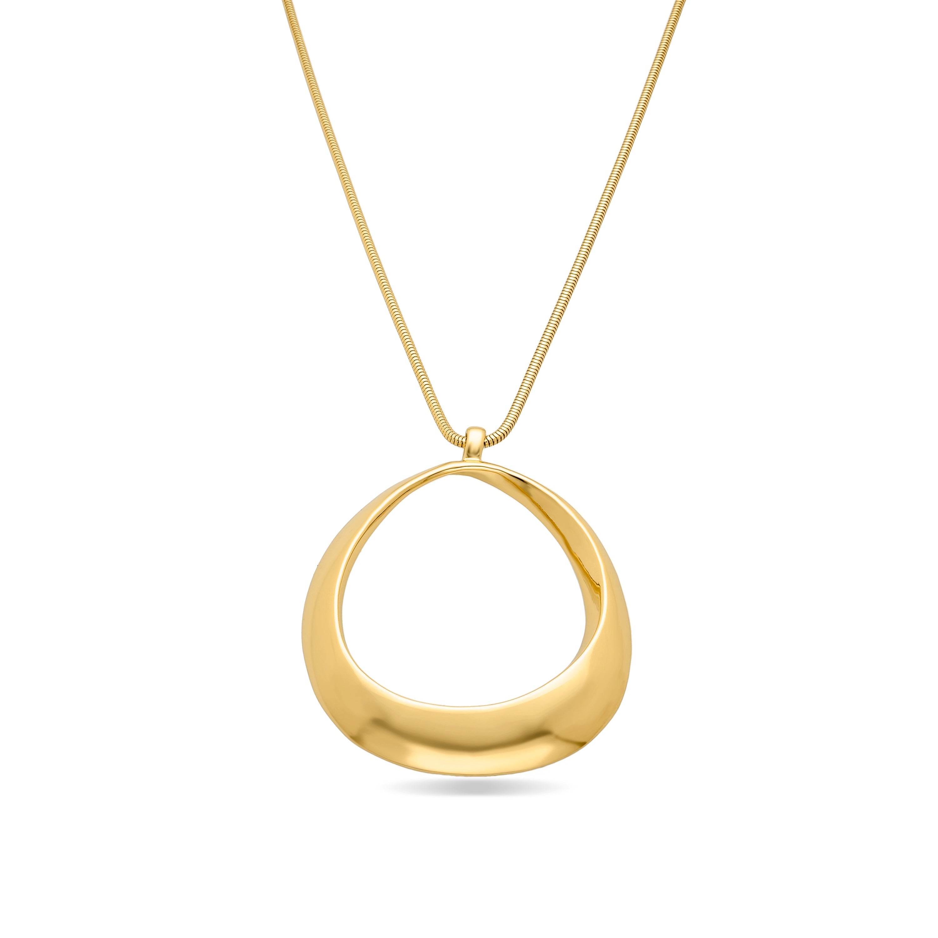 18K yellow gold finished necklace - Mei