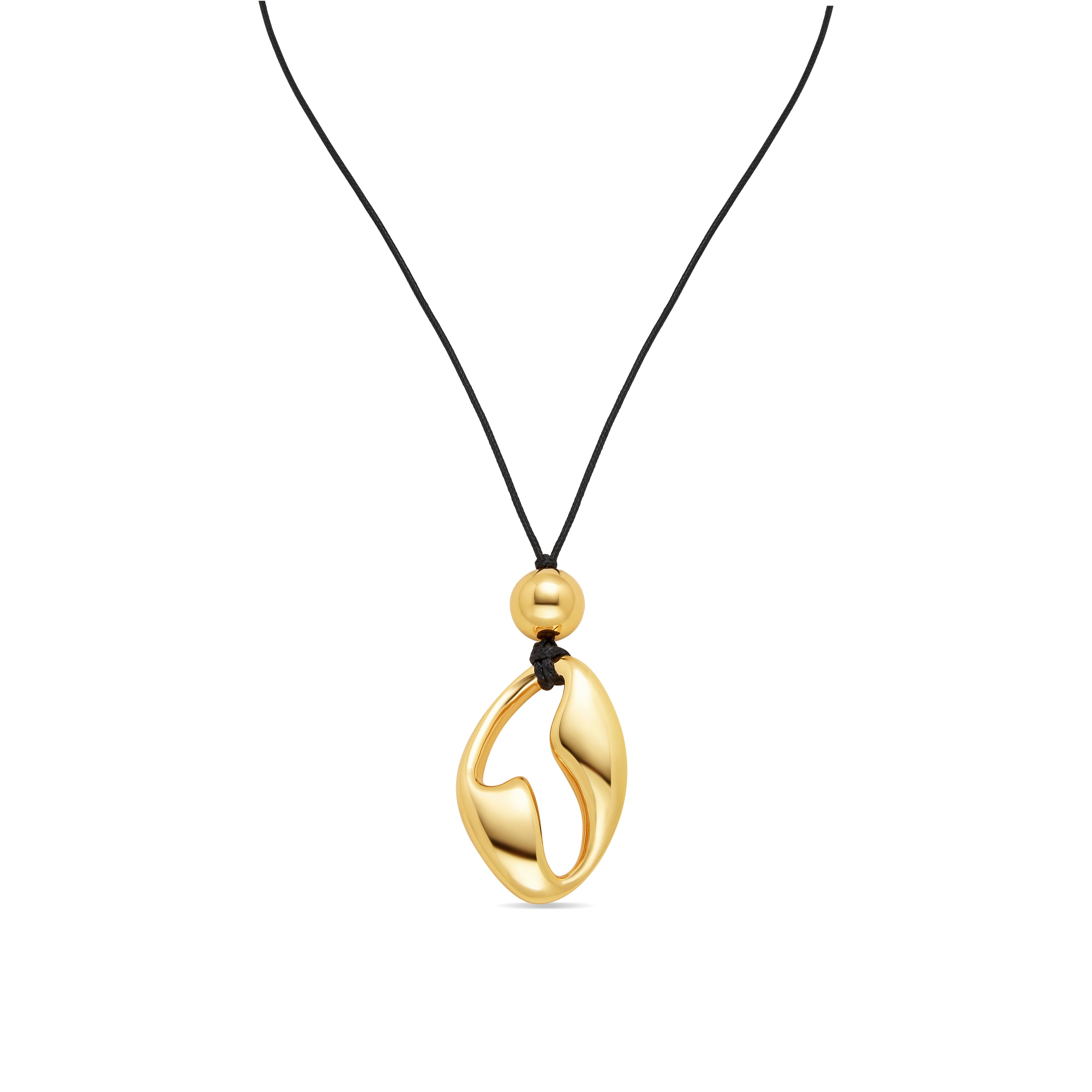 18k yellow gold finished necklace - Amthy