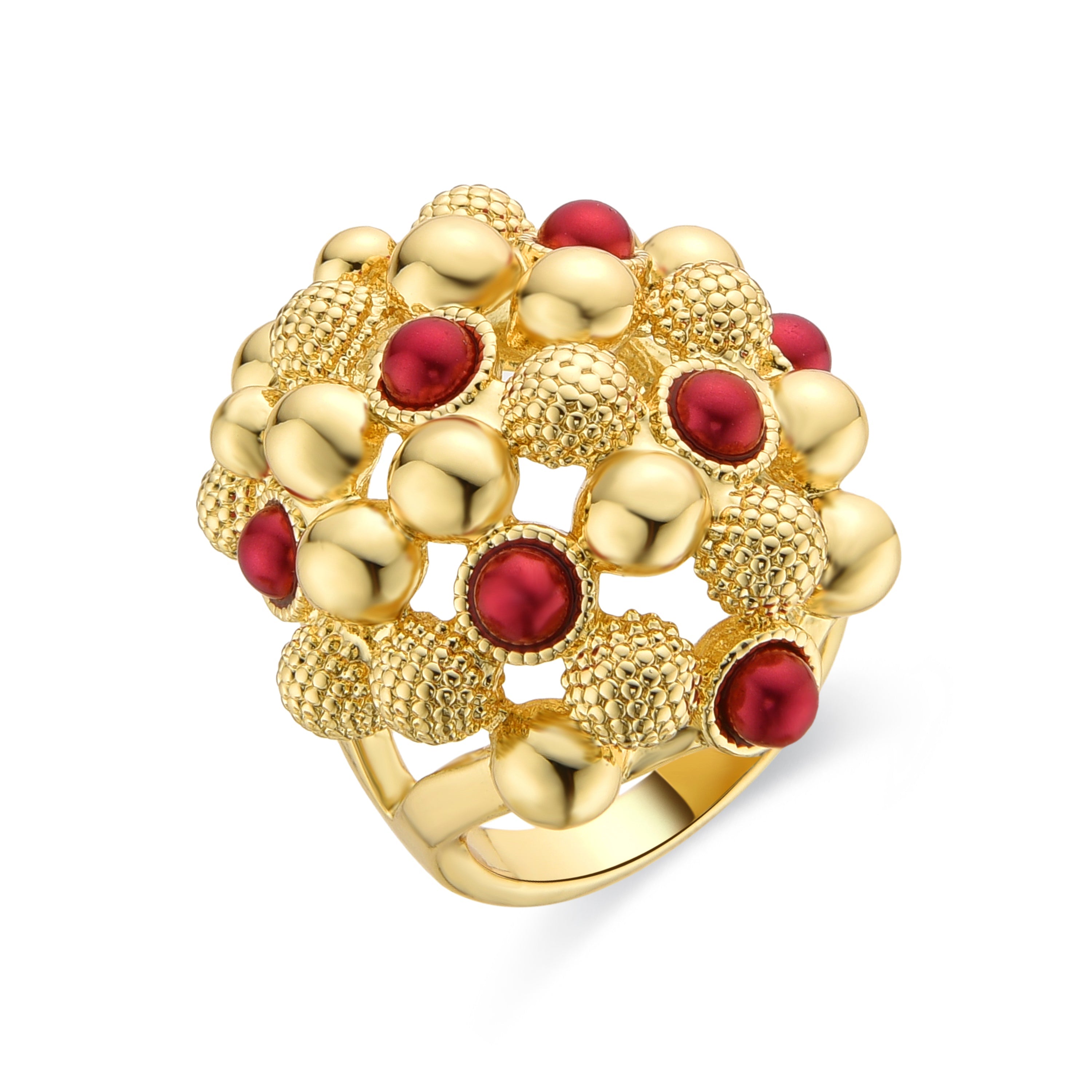 18K yellow gold finished ring - Xiglor