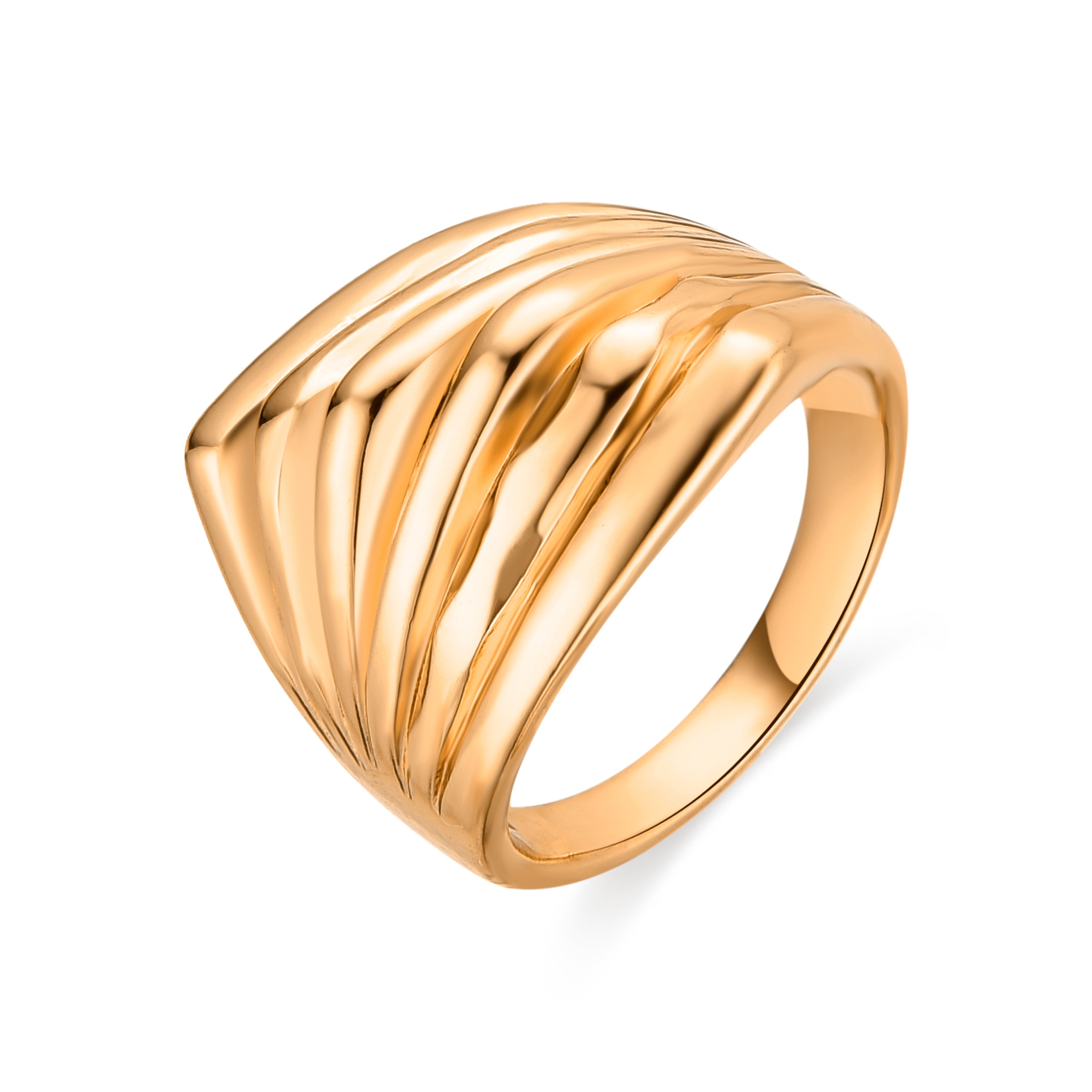 18k yellow gold finished ring - Rorrie