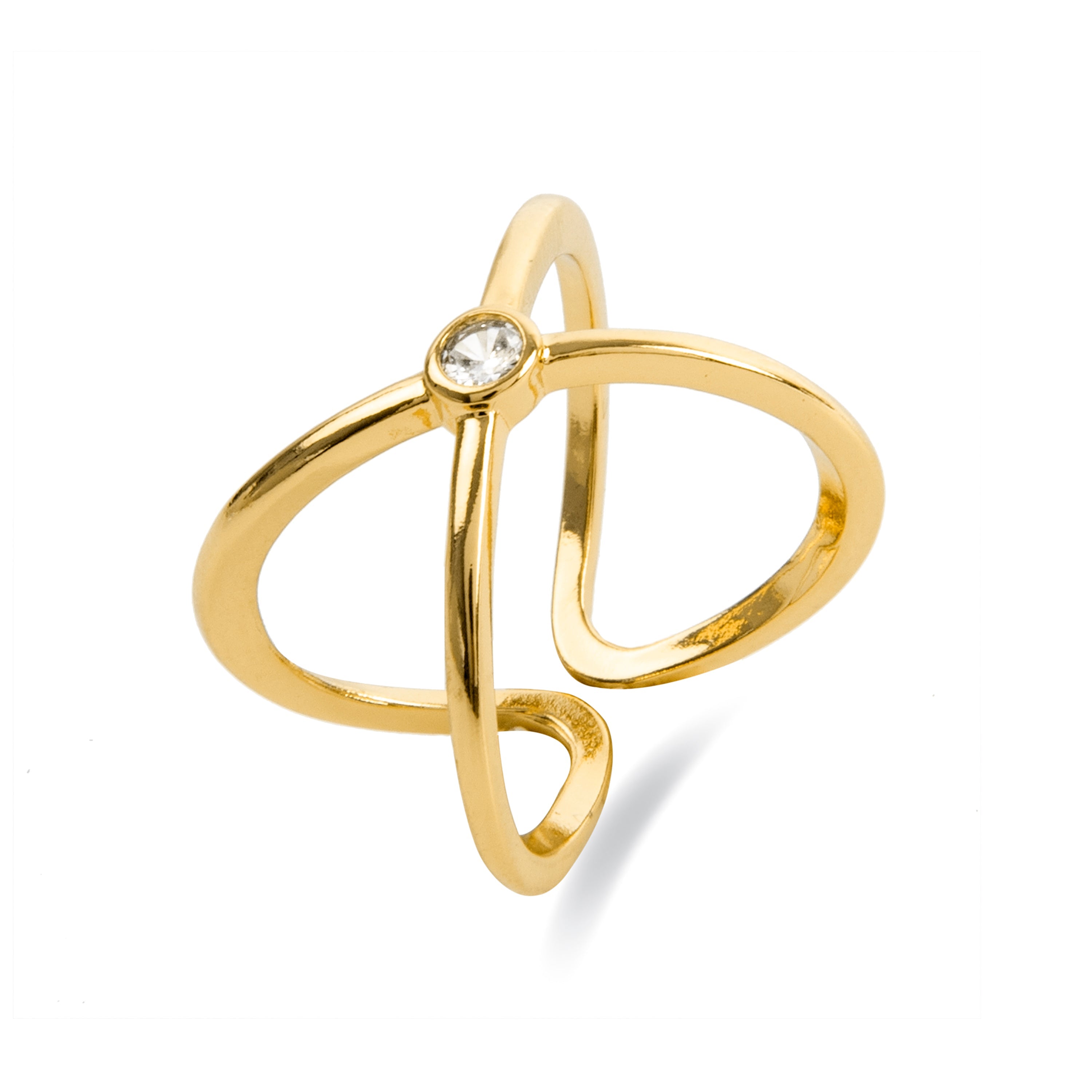 18K gold finished ring - Rai