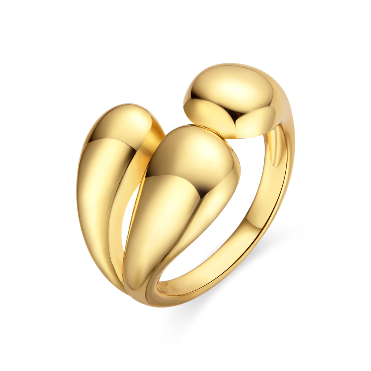 18k gold finished ring - Ruven