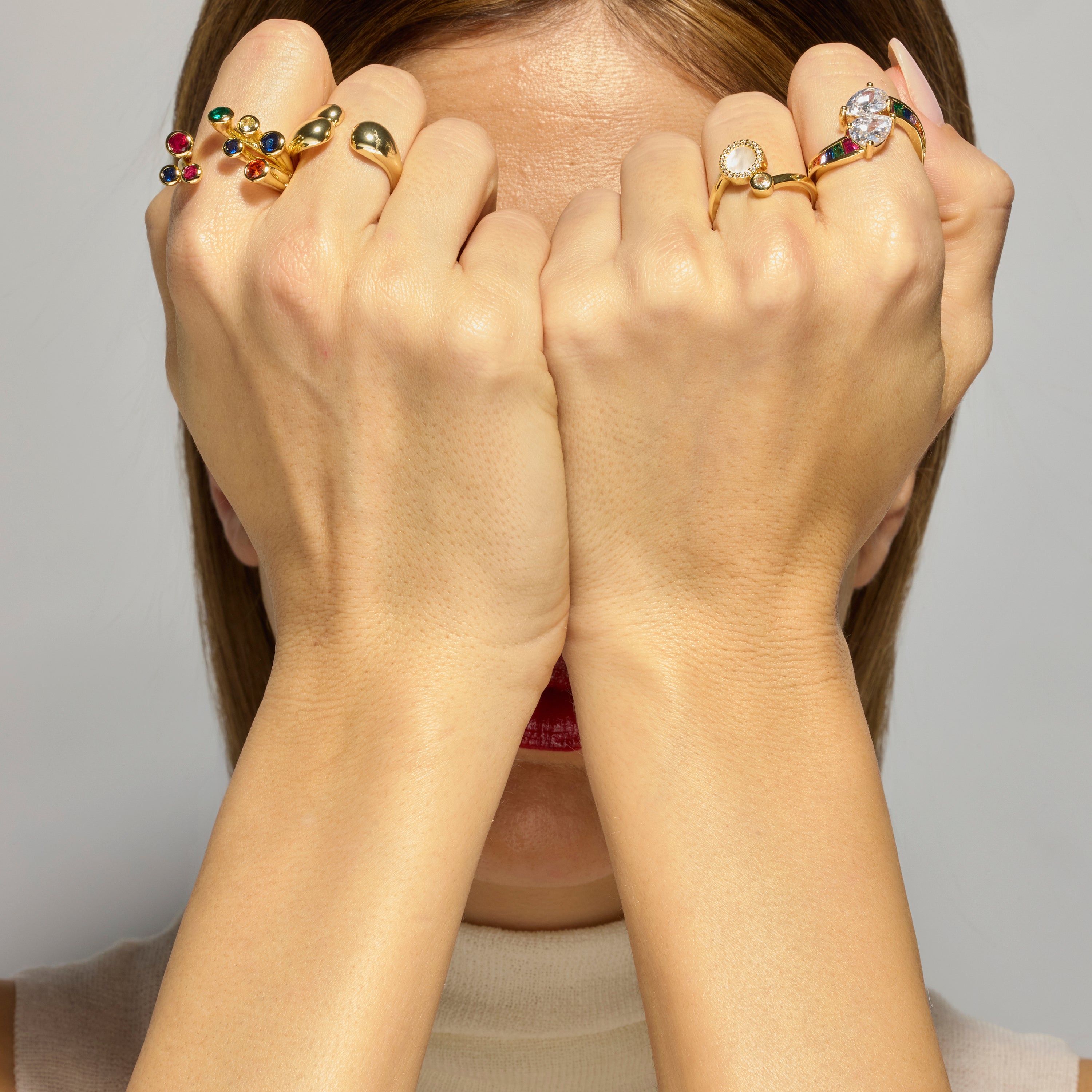 Ring with Black Lacquer finish 18k gold - Yter