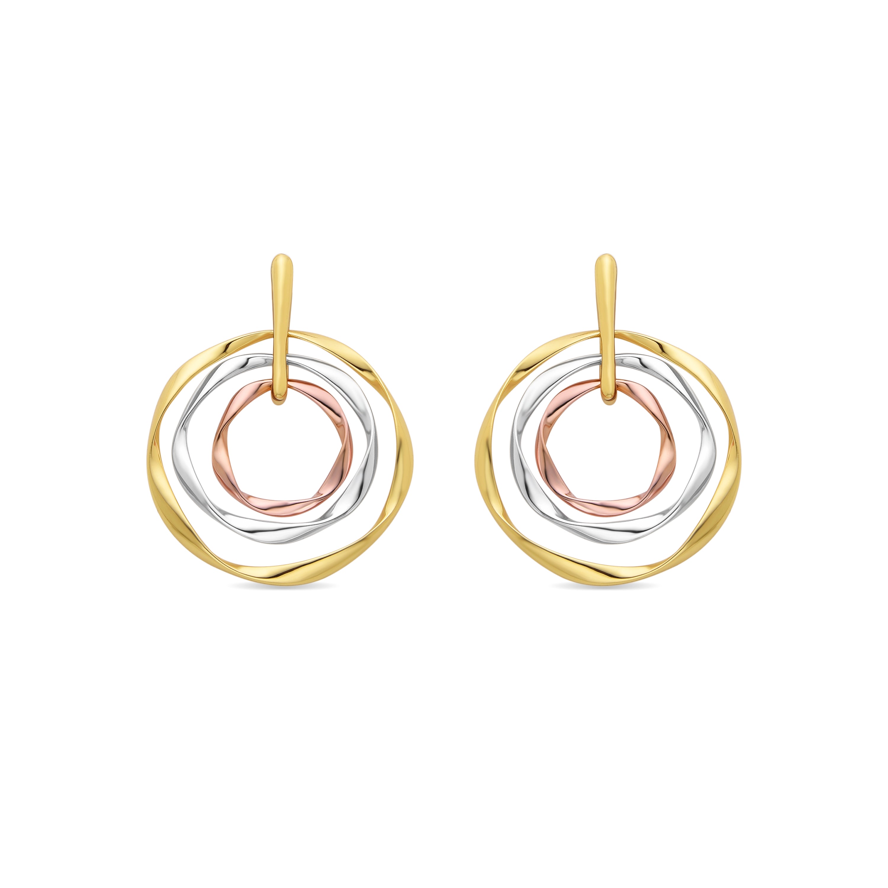 Earrings finished in 18K yellow gold - Ushdao