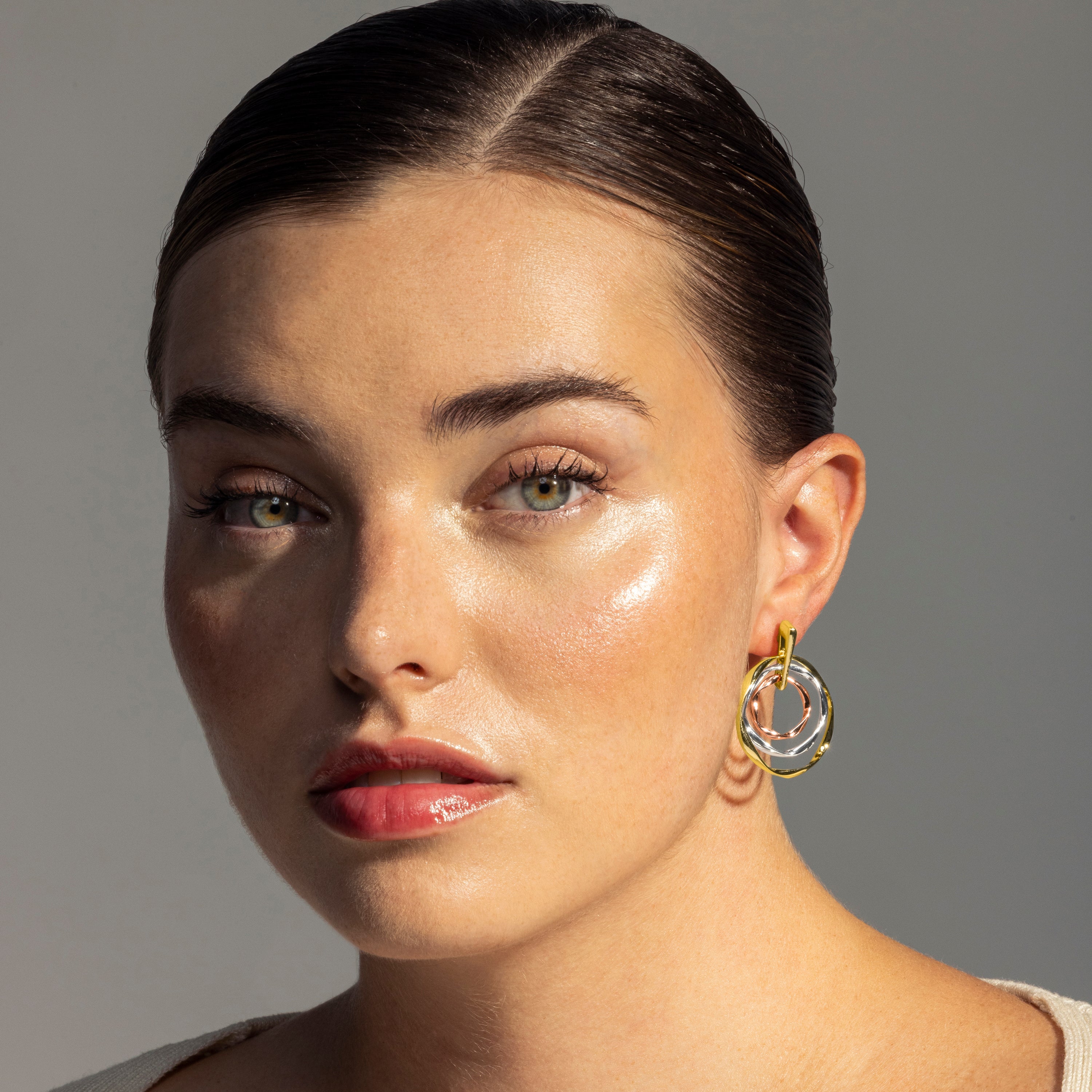 Earrings finished in 18K yellow gold - Ushdao