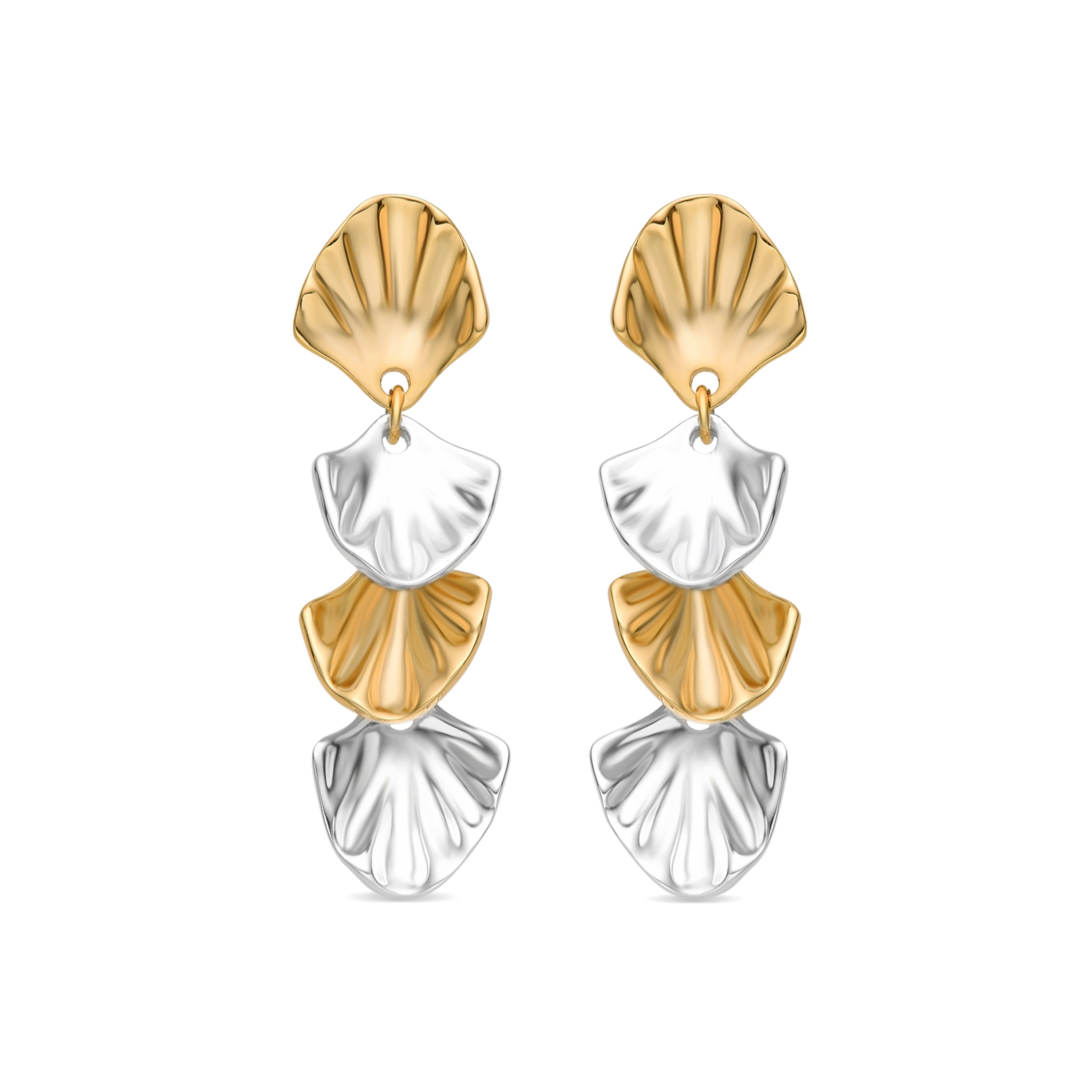 Pendientes acabado oro 18k - Toscel
