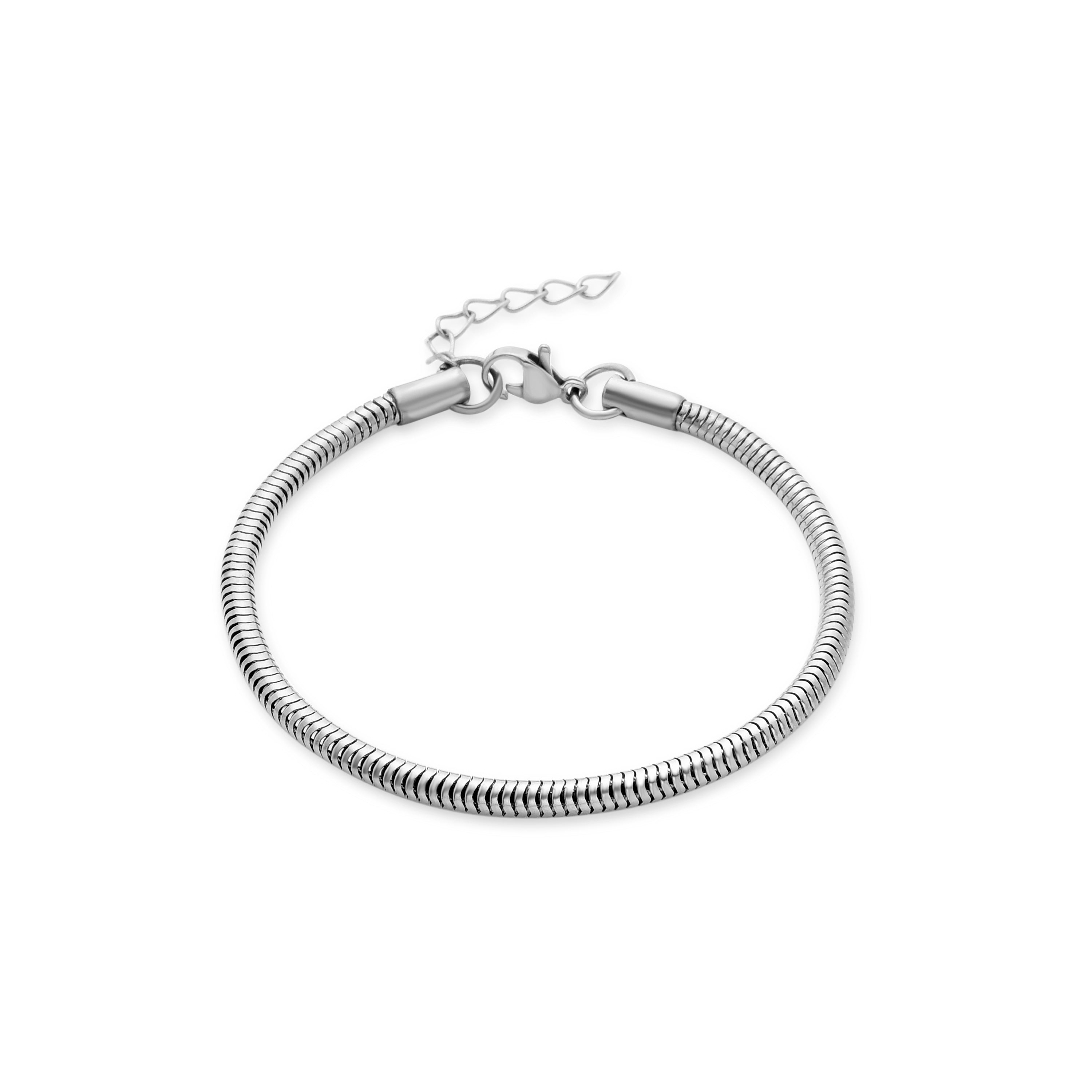 Rhodium-plated bracelet - Arkin