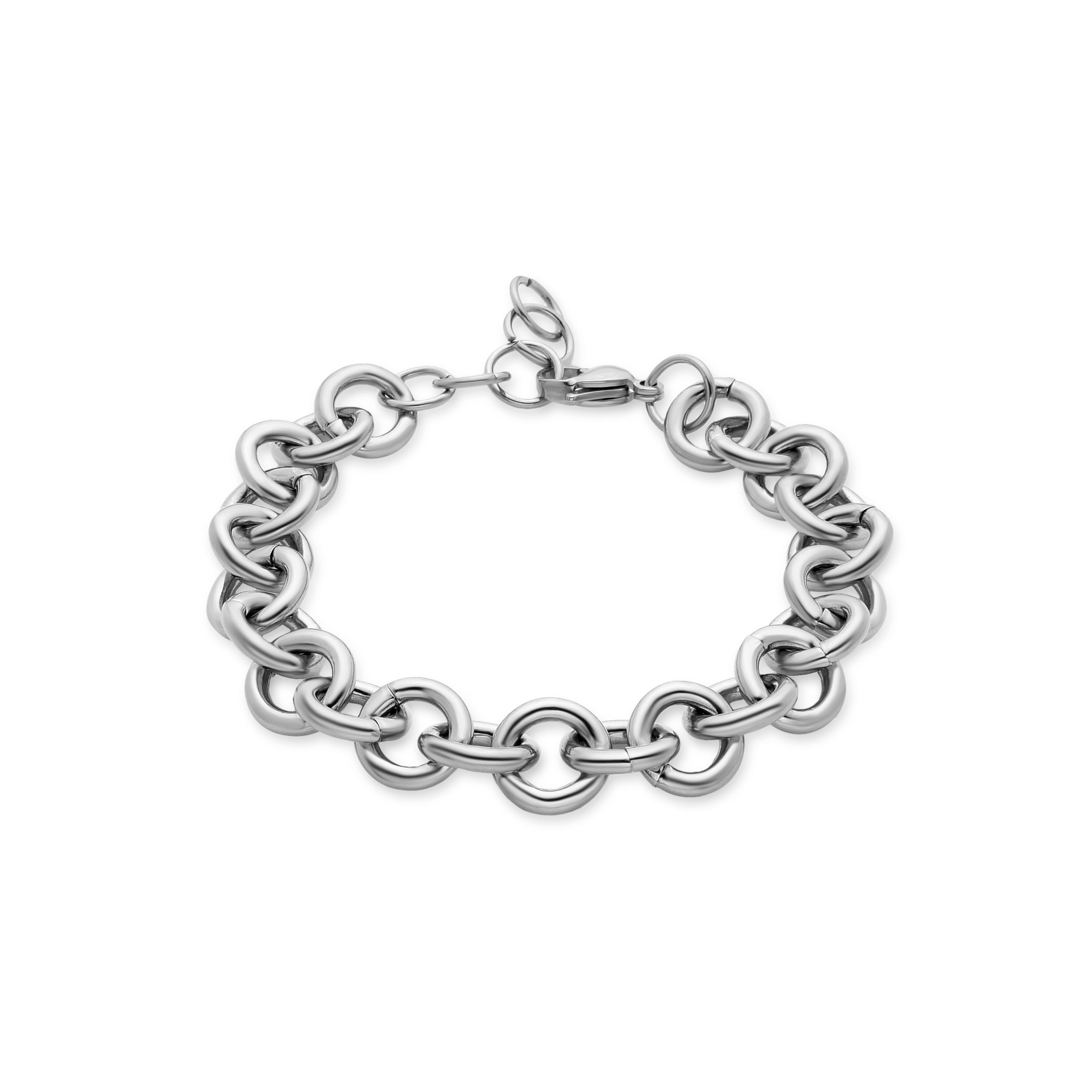 Rhodium-plated bracelet - Lizal