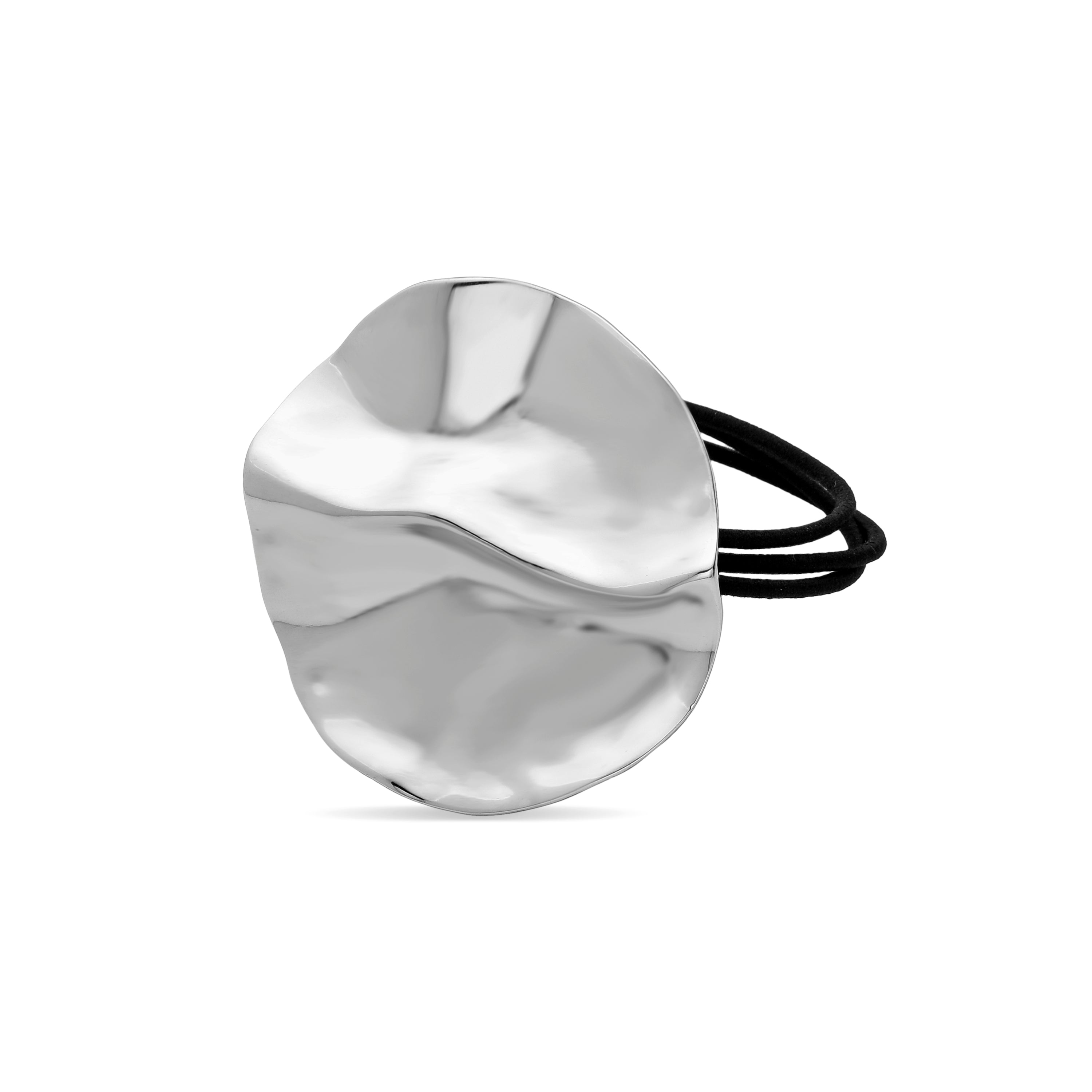 Silver finish scrunchie - Lathor