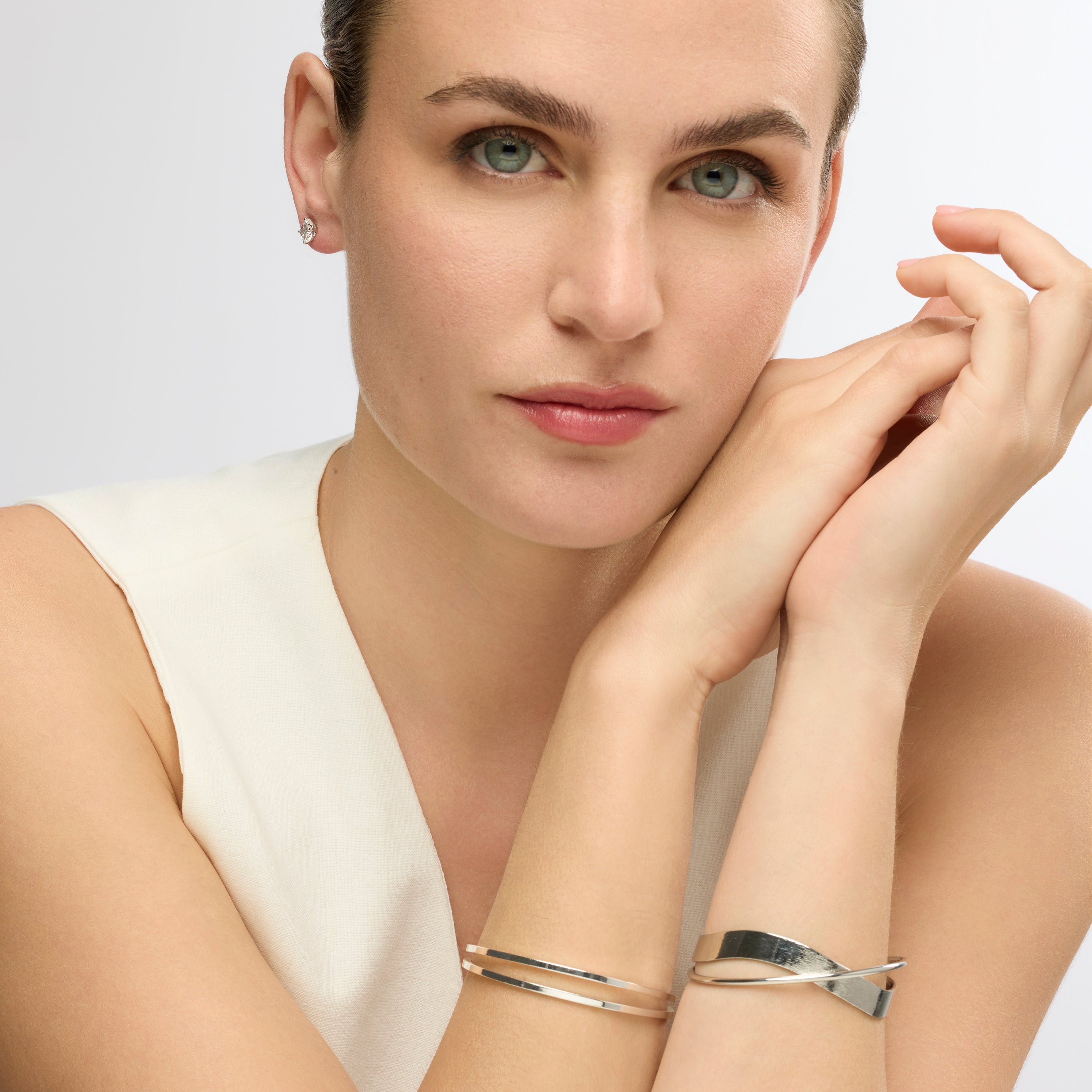 Silver-finished bracelet - Rorak