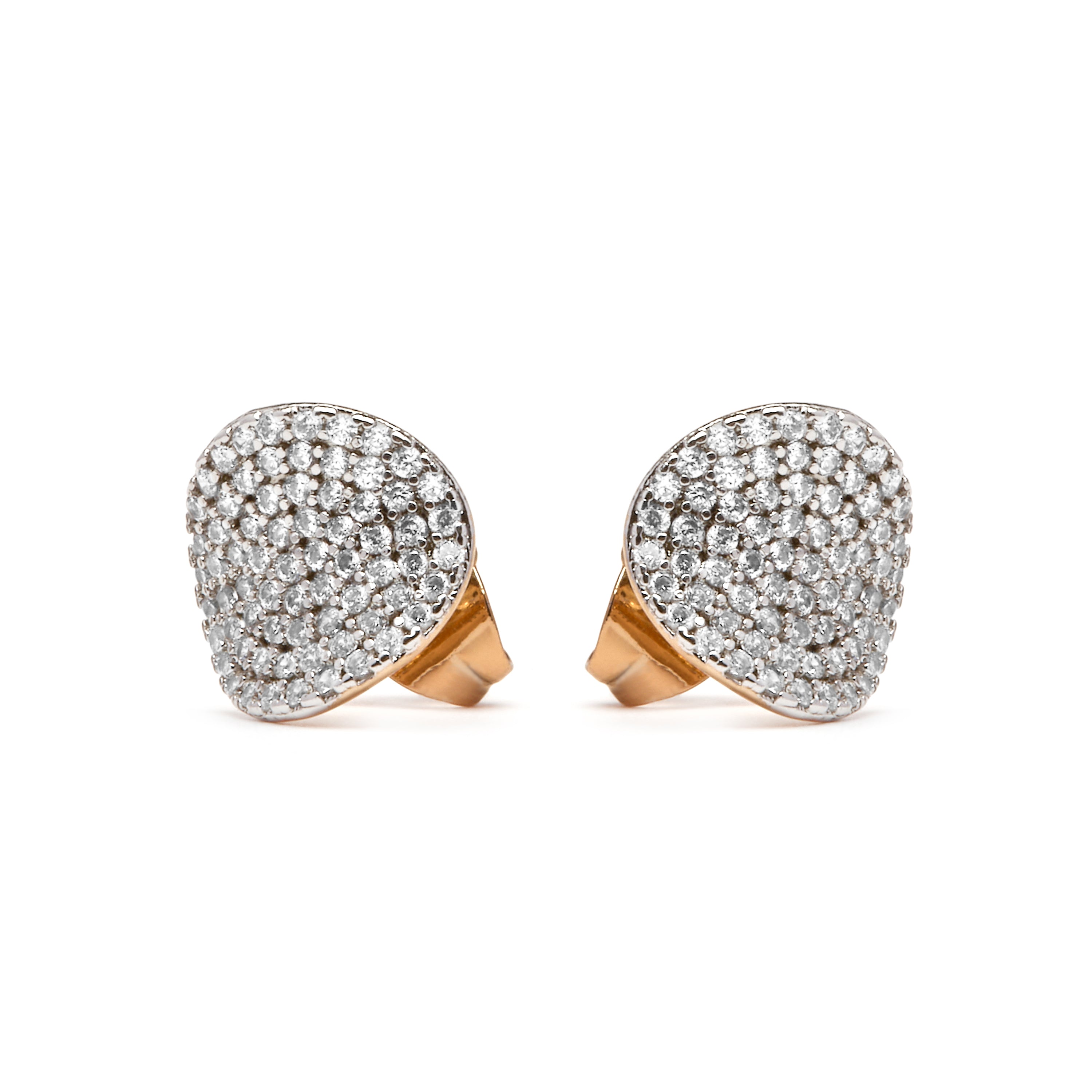 Silver-finished earrings with brilliant zirconia - Gilmet