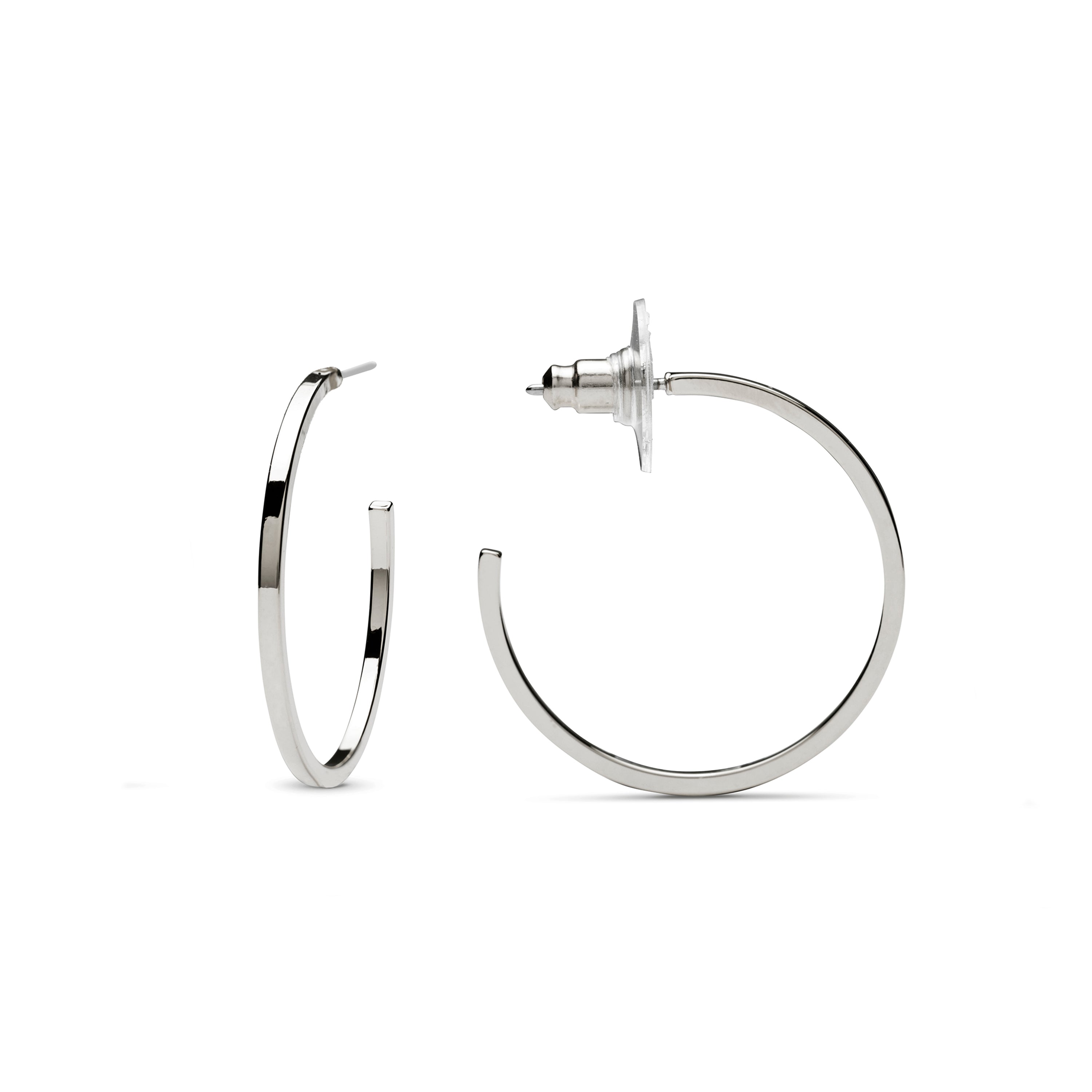 Rhodium-plated earrings - Tellahe