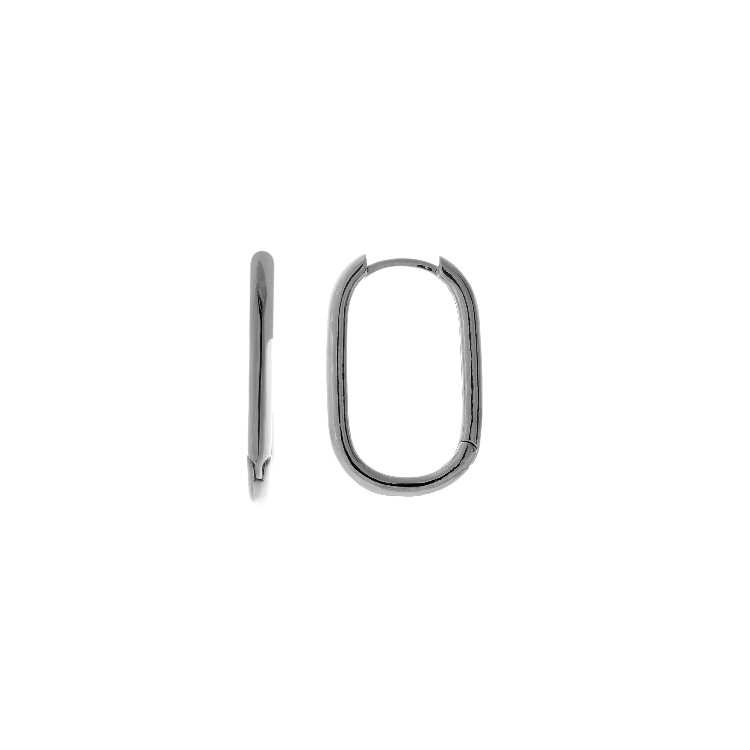 Rhodium-plated earrings - Tosith