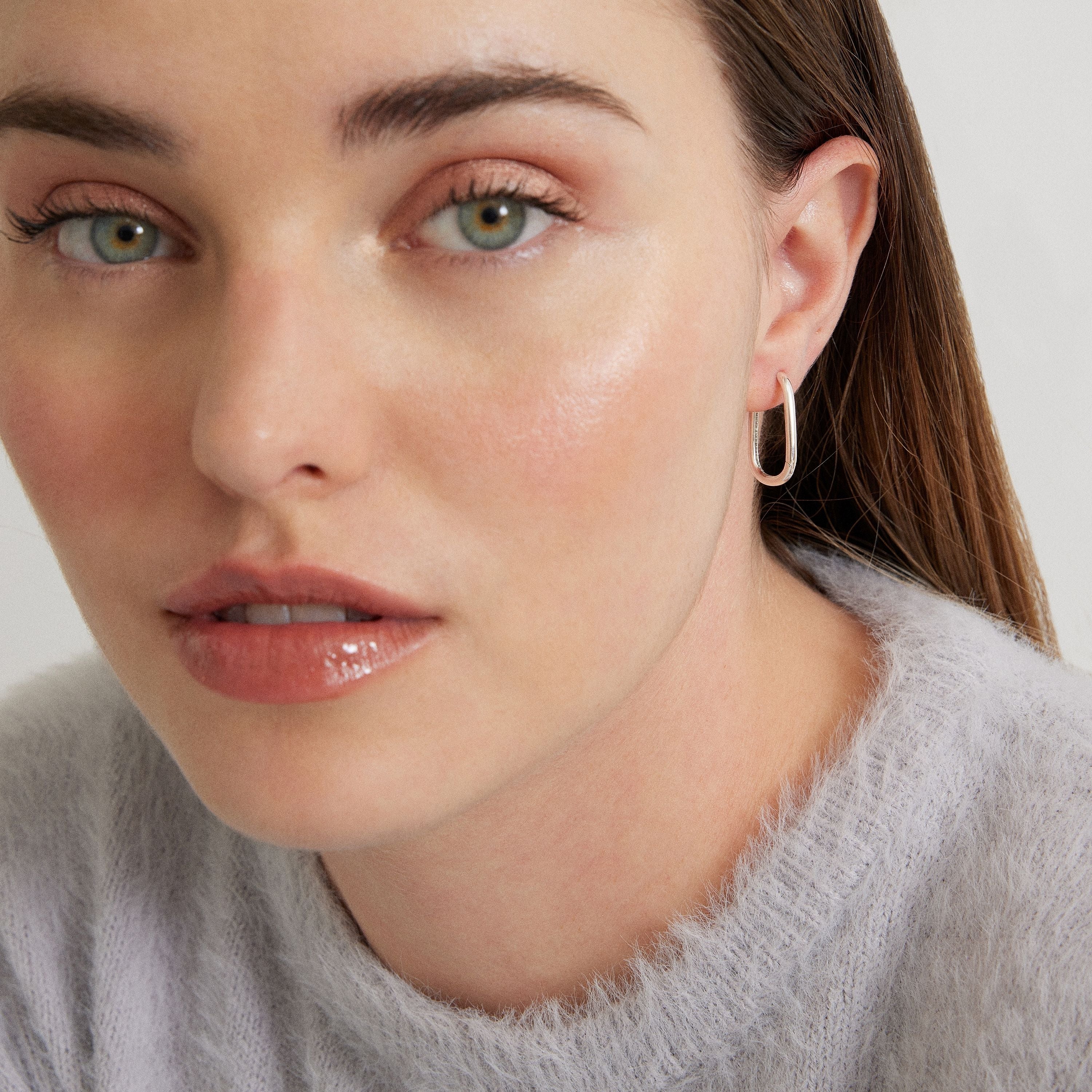 Rhodium-plated earrings - Tosith