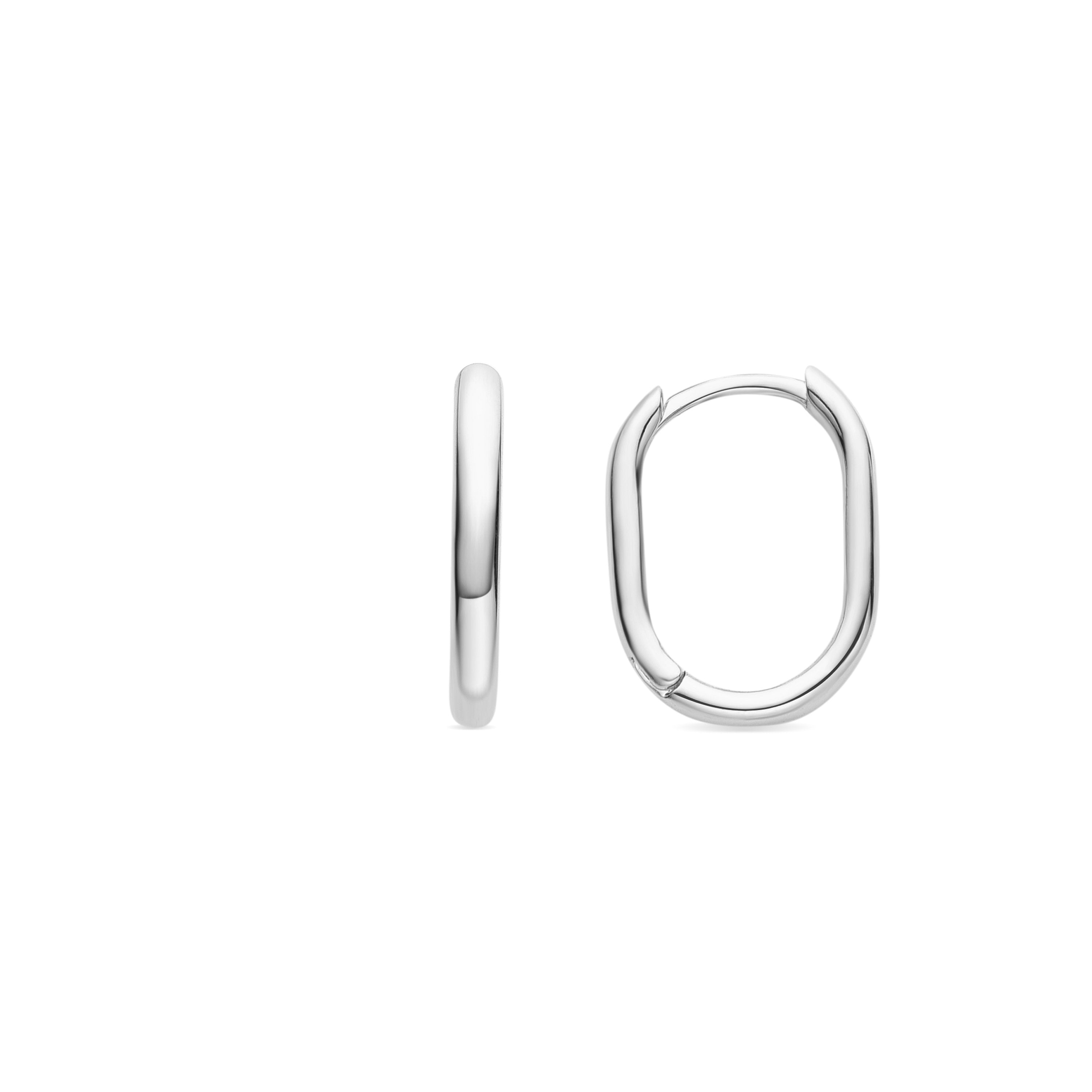 Rhodium-plated earrings - Wiselu