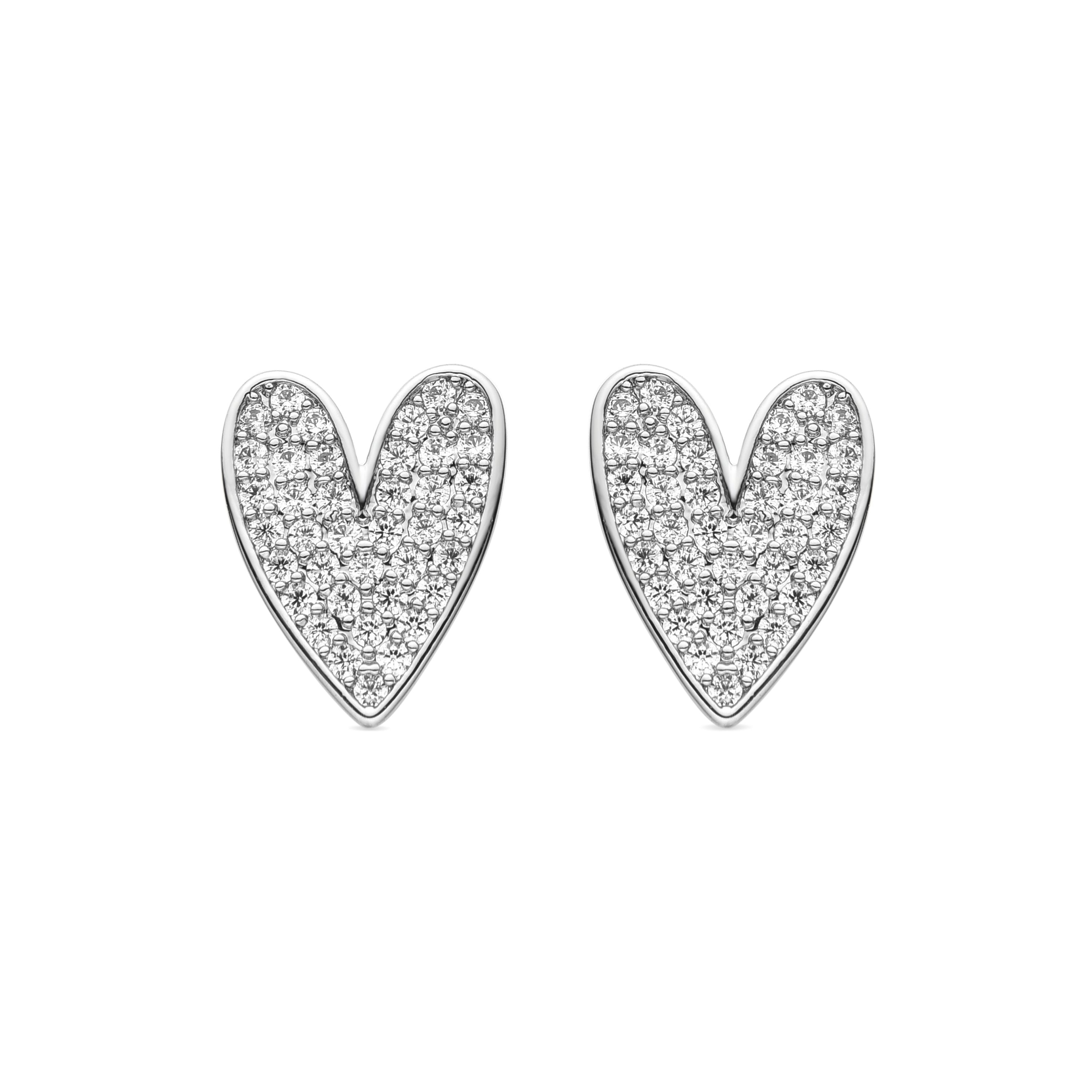 Rhodium-plated earrings - Shinaz