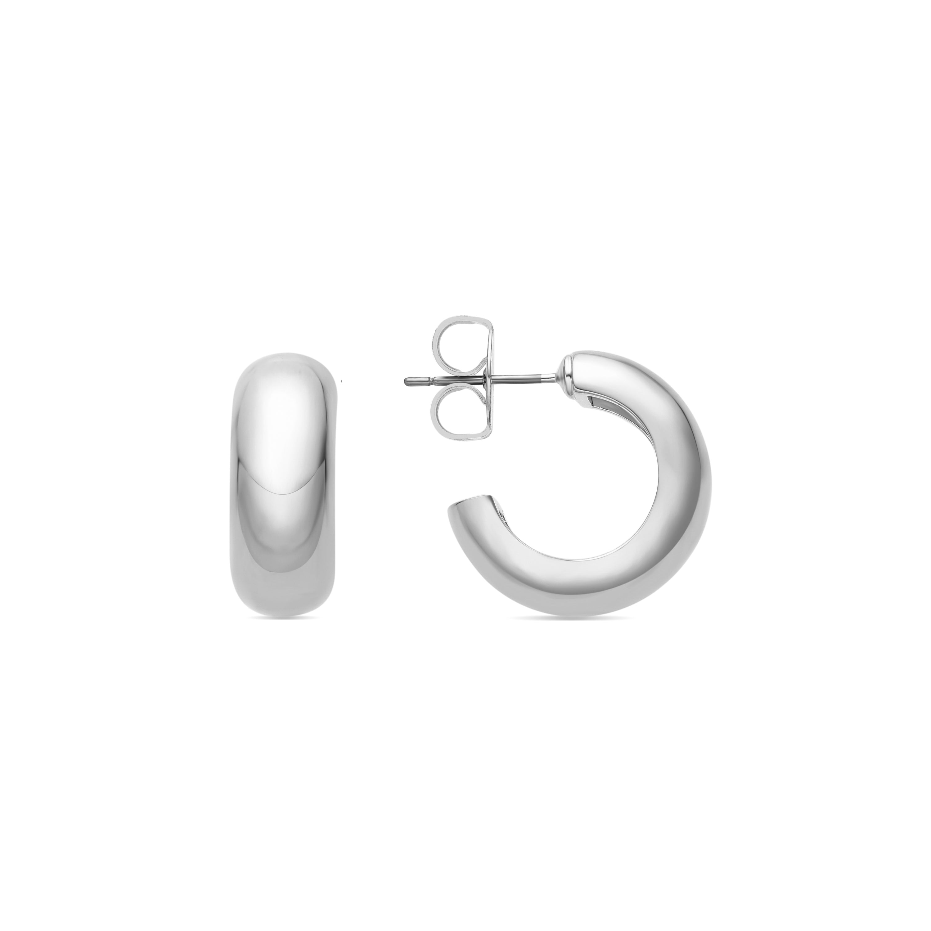 Silver-finished earrings - Dalra