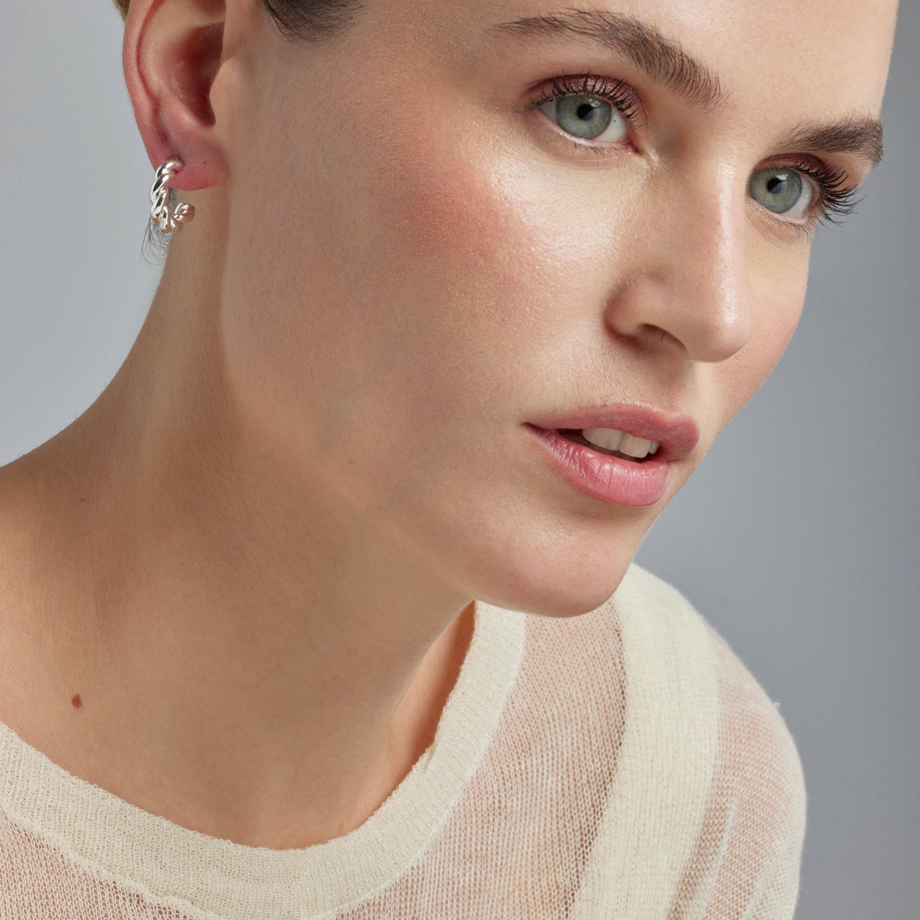 Silver finish earrings - Izo