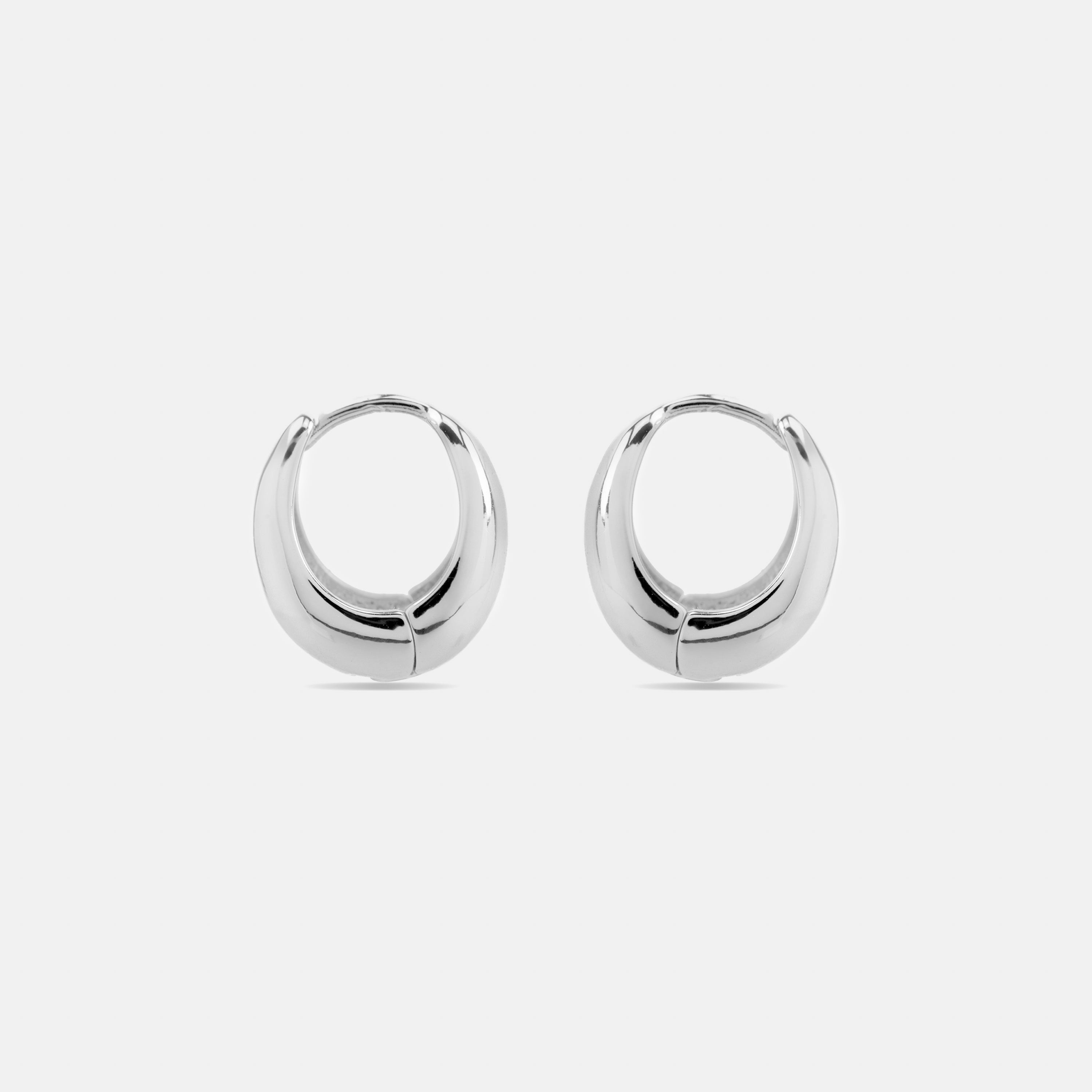 Earrings with - silver finish - Mickra