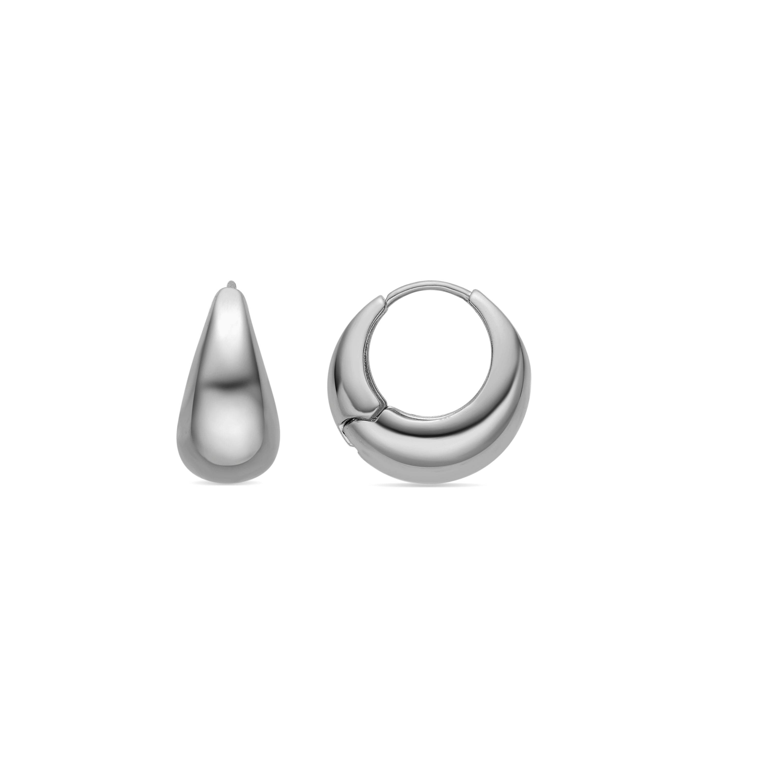 Earrings with - silver finish - Zatar