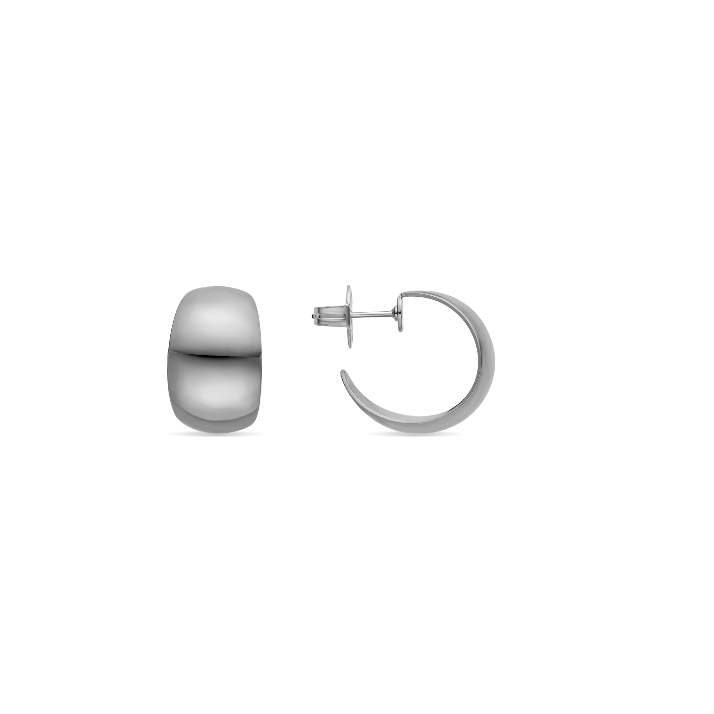 Earrings with - silver finish - Hellax