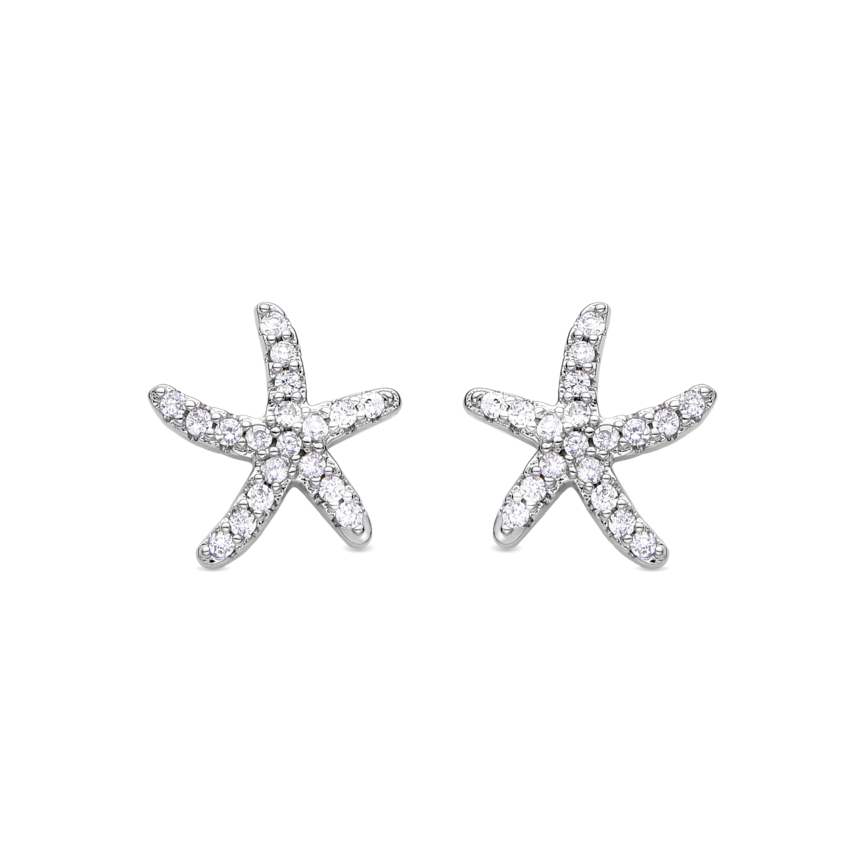 Emuh Rhodium-Finished Brilliant Zirconia Earrings