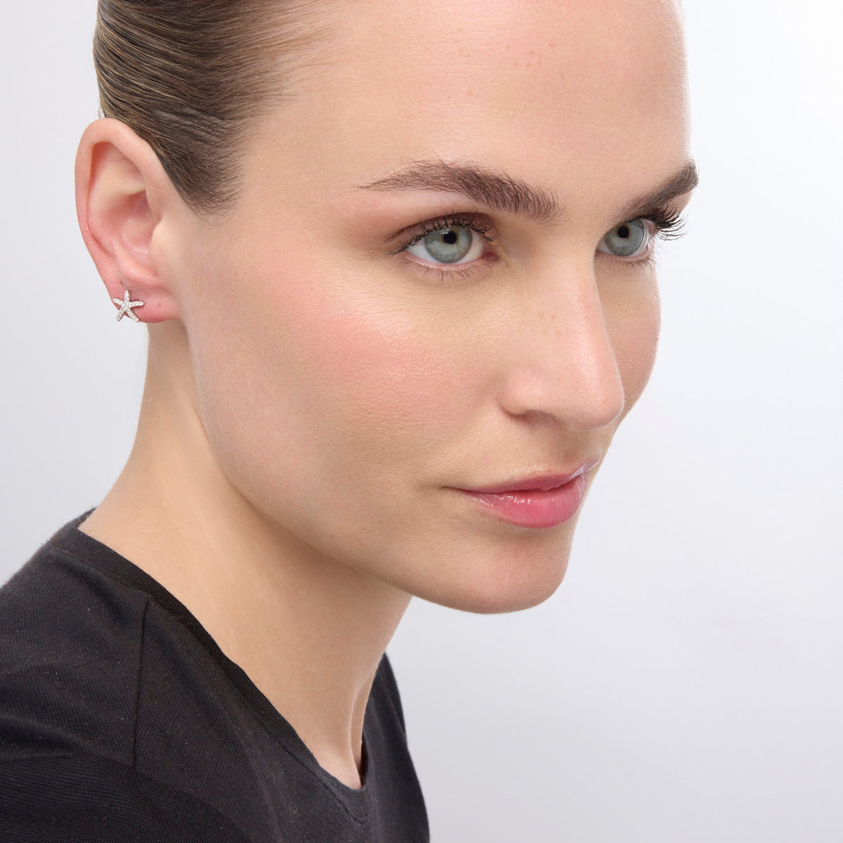 Emuh Rhodium-Finished Brilliant Zirconia Earrings