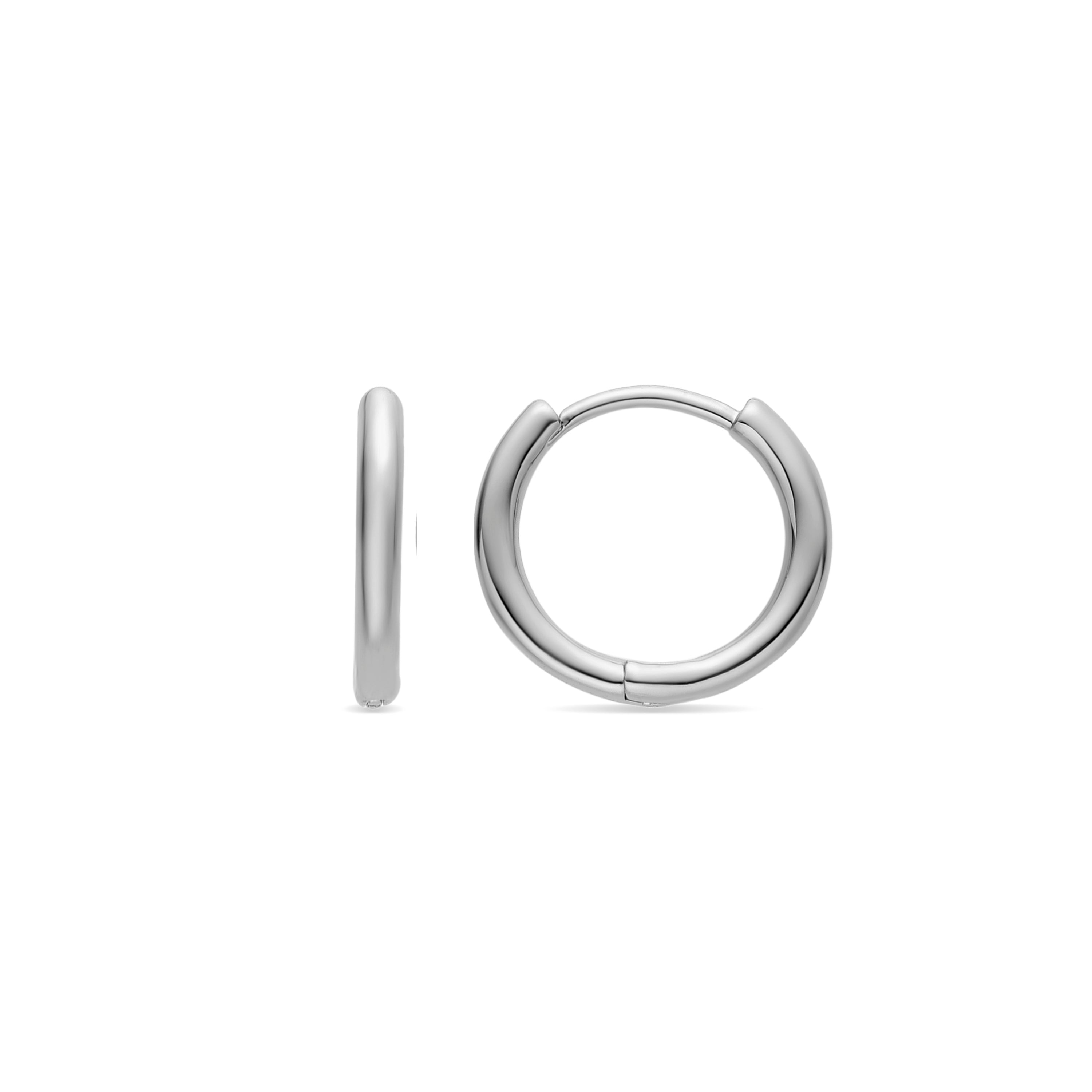 Silver-finished earrings - Viaga
