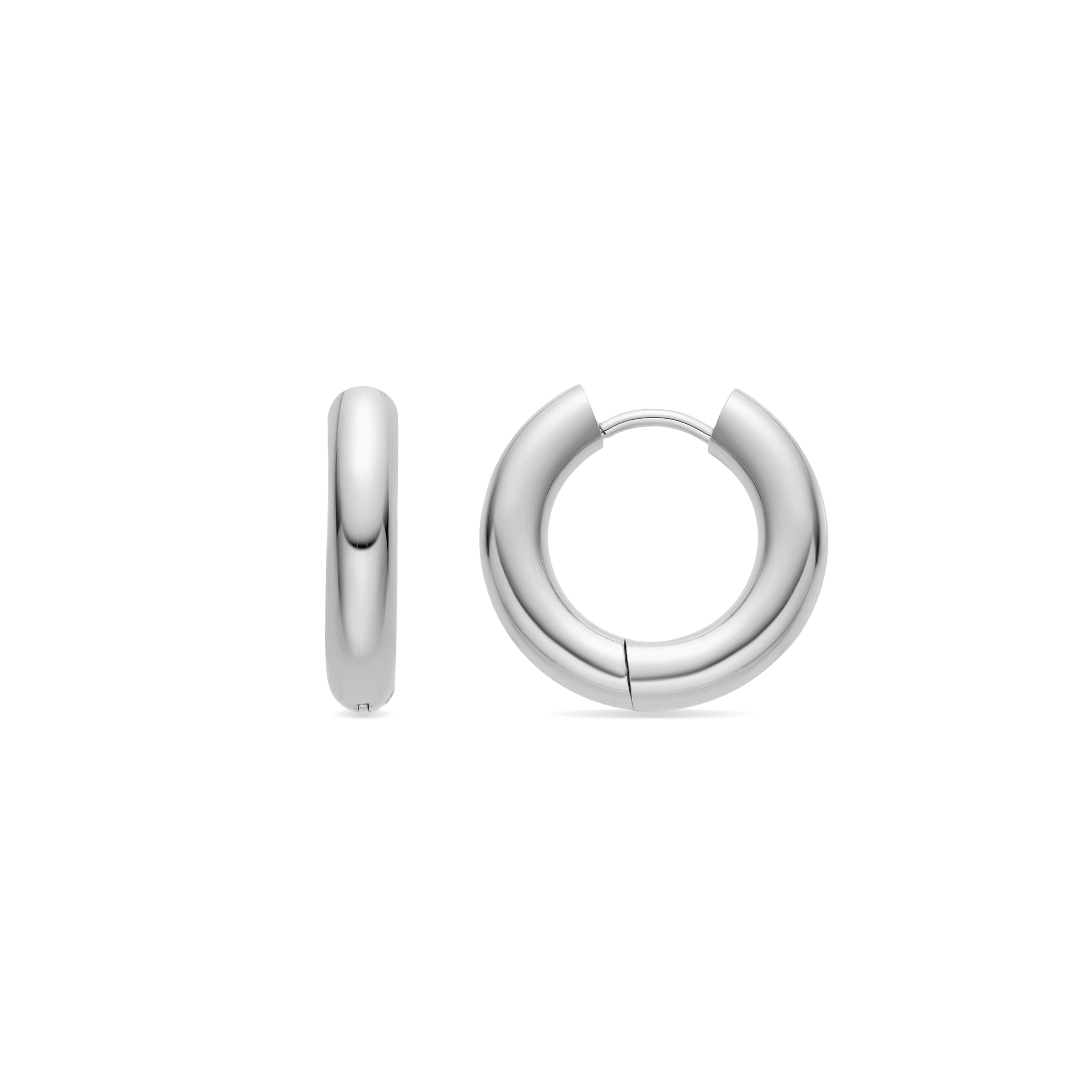 Silver-finished earrings - Helali