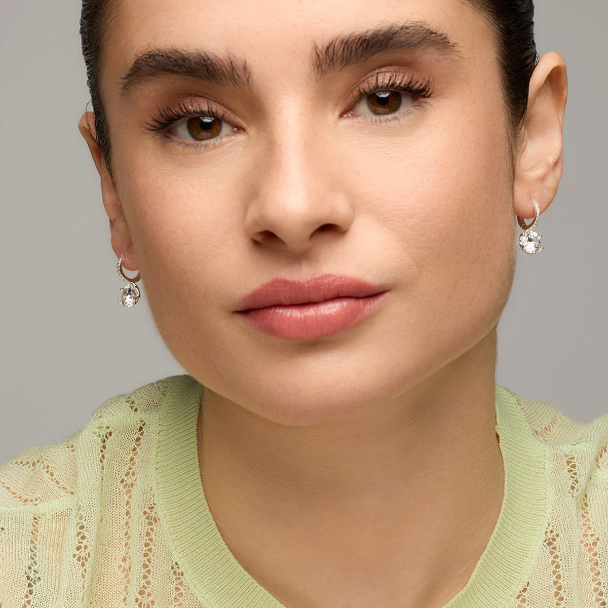 Pendientes con Circonita Brillante acabado plata - Musban